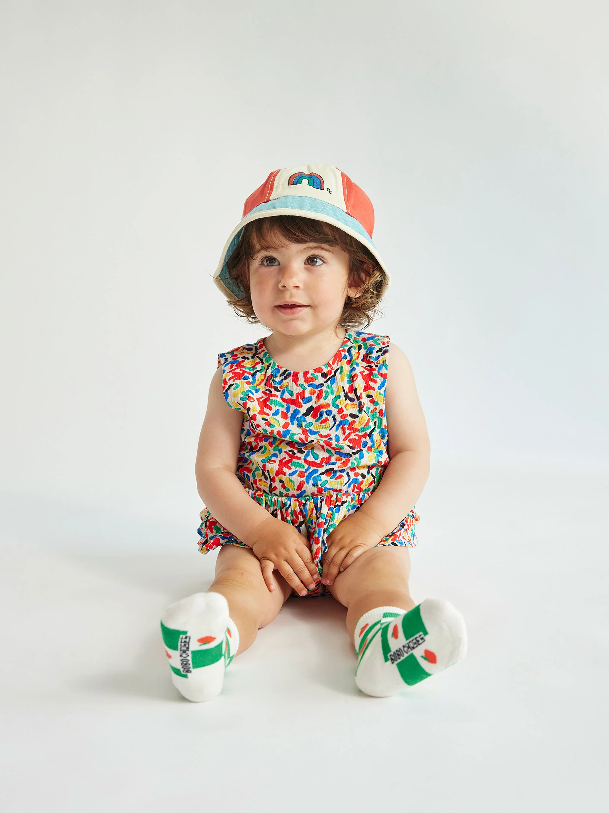 Rainbow multicolor hat
