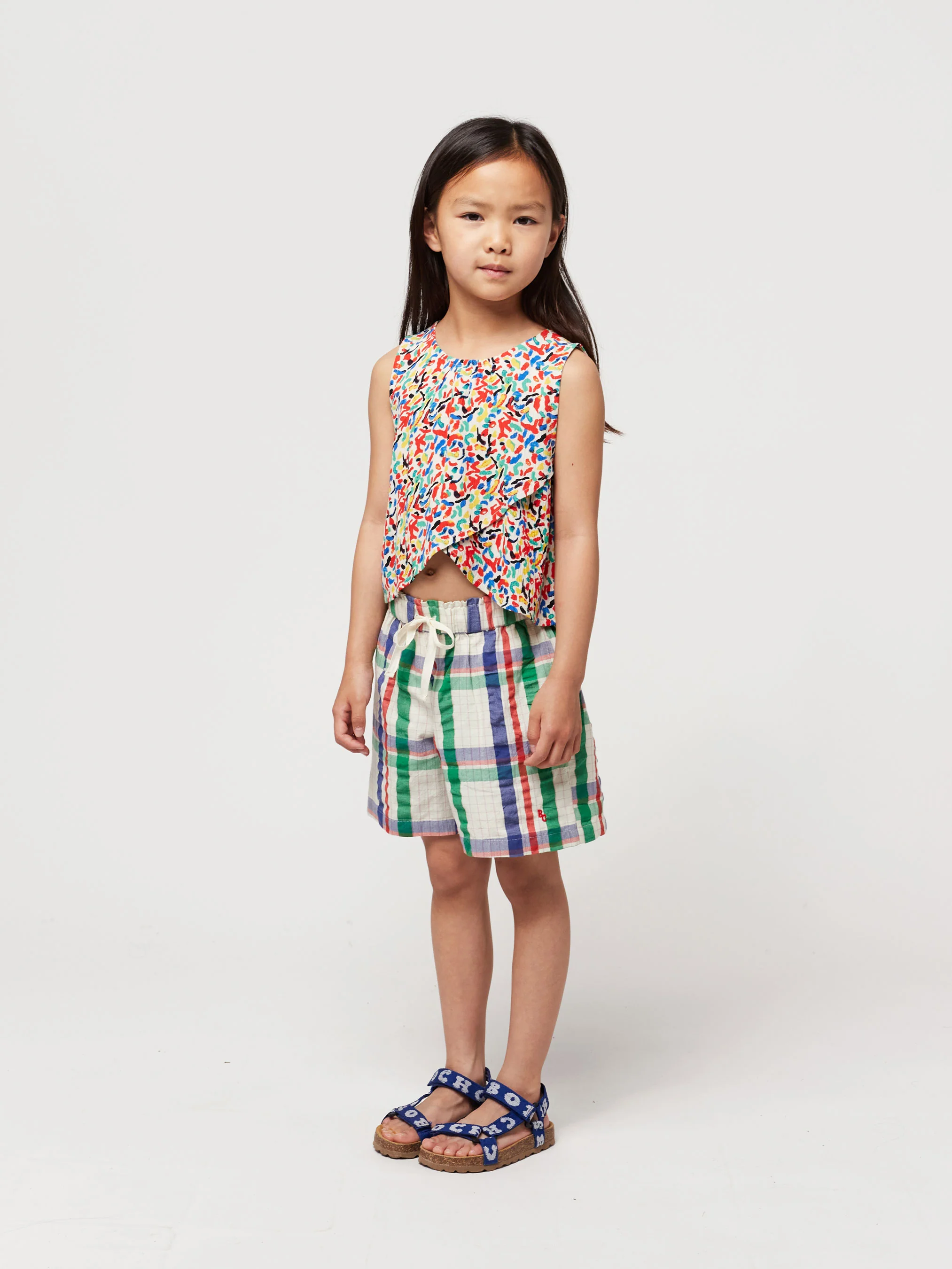 Madras Checks woven bermuda shorts