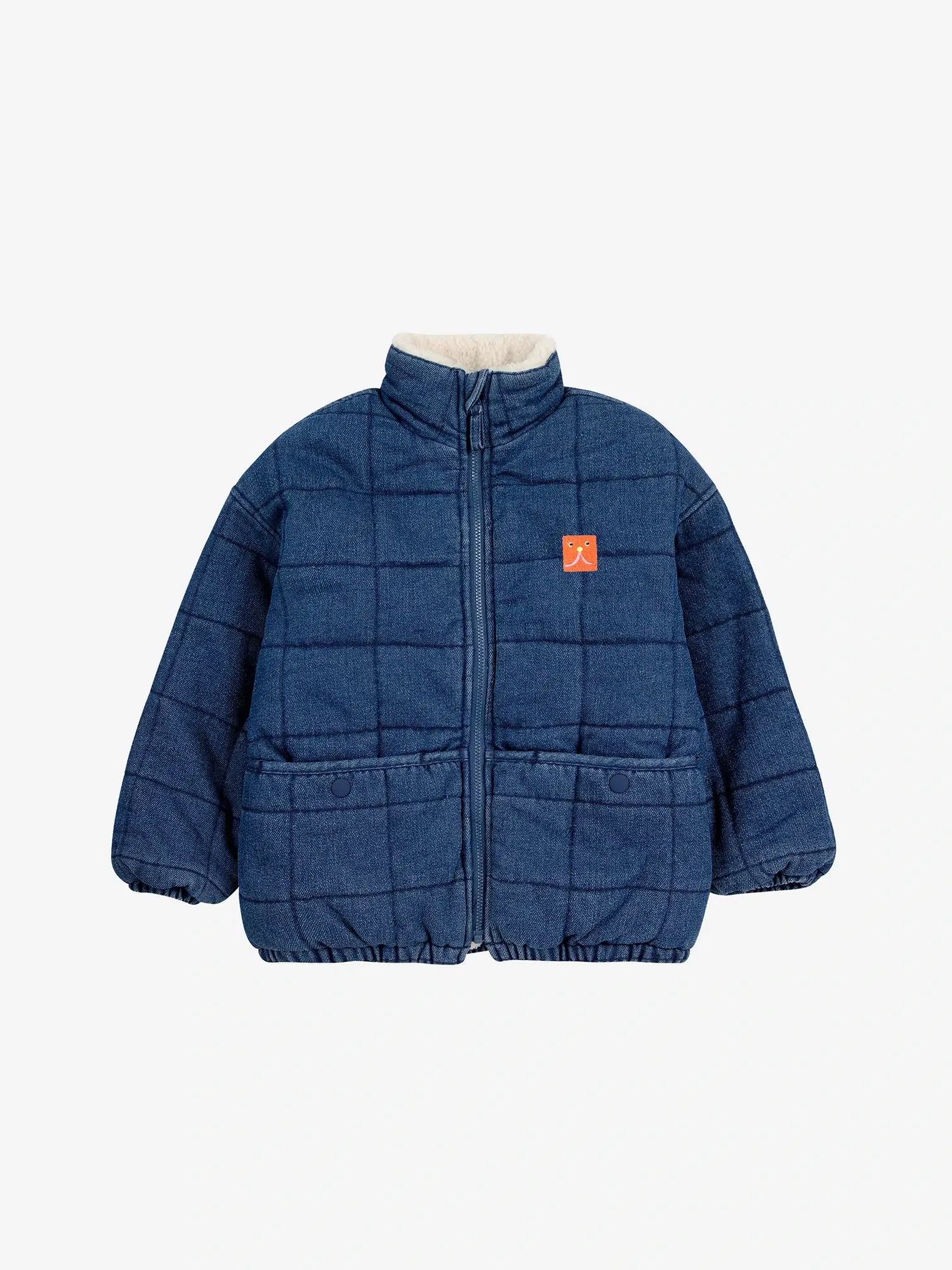 Funny Face denim quilted jacket