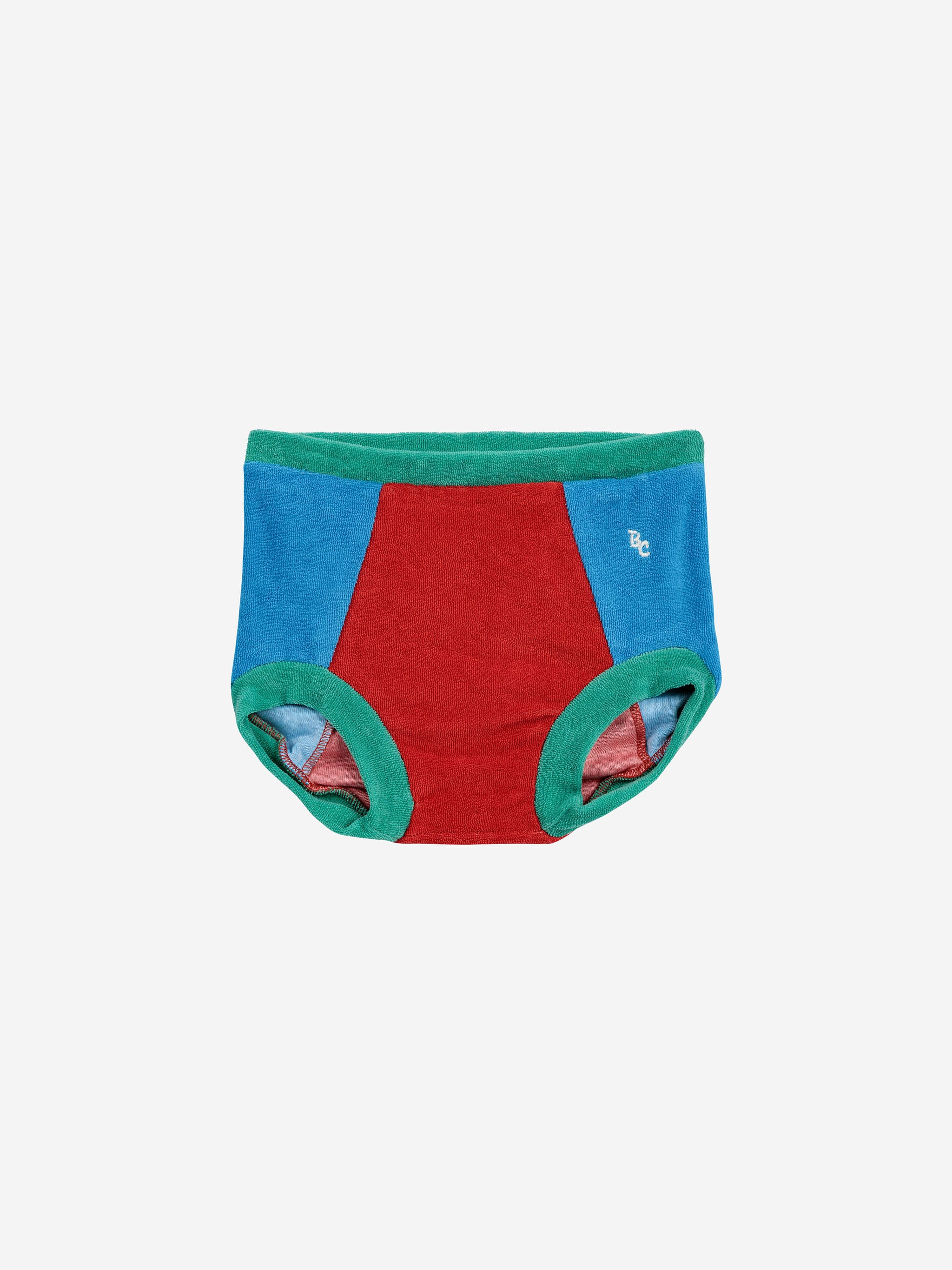 Terry color block culotte