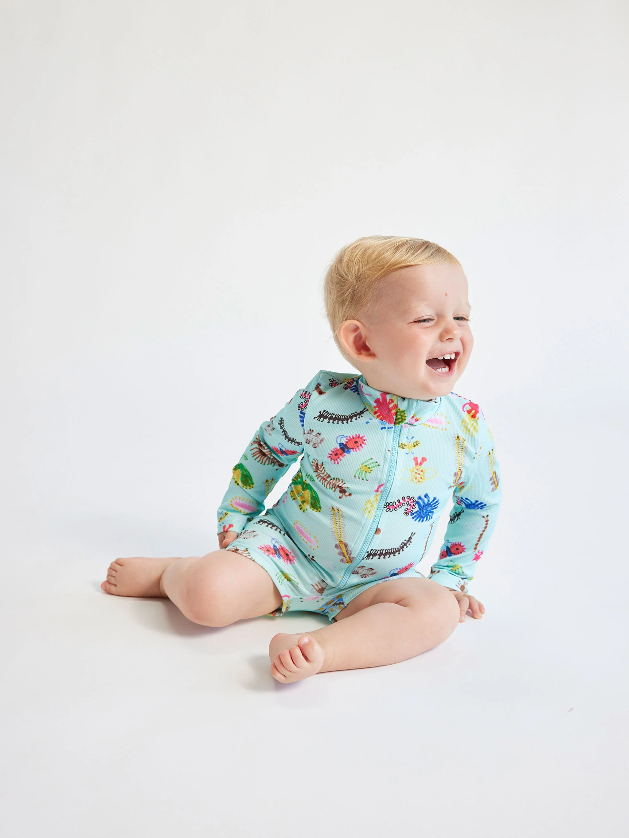 Funny Insects all over swim overall
