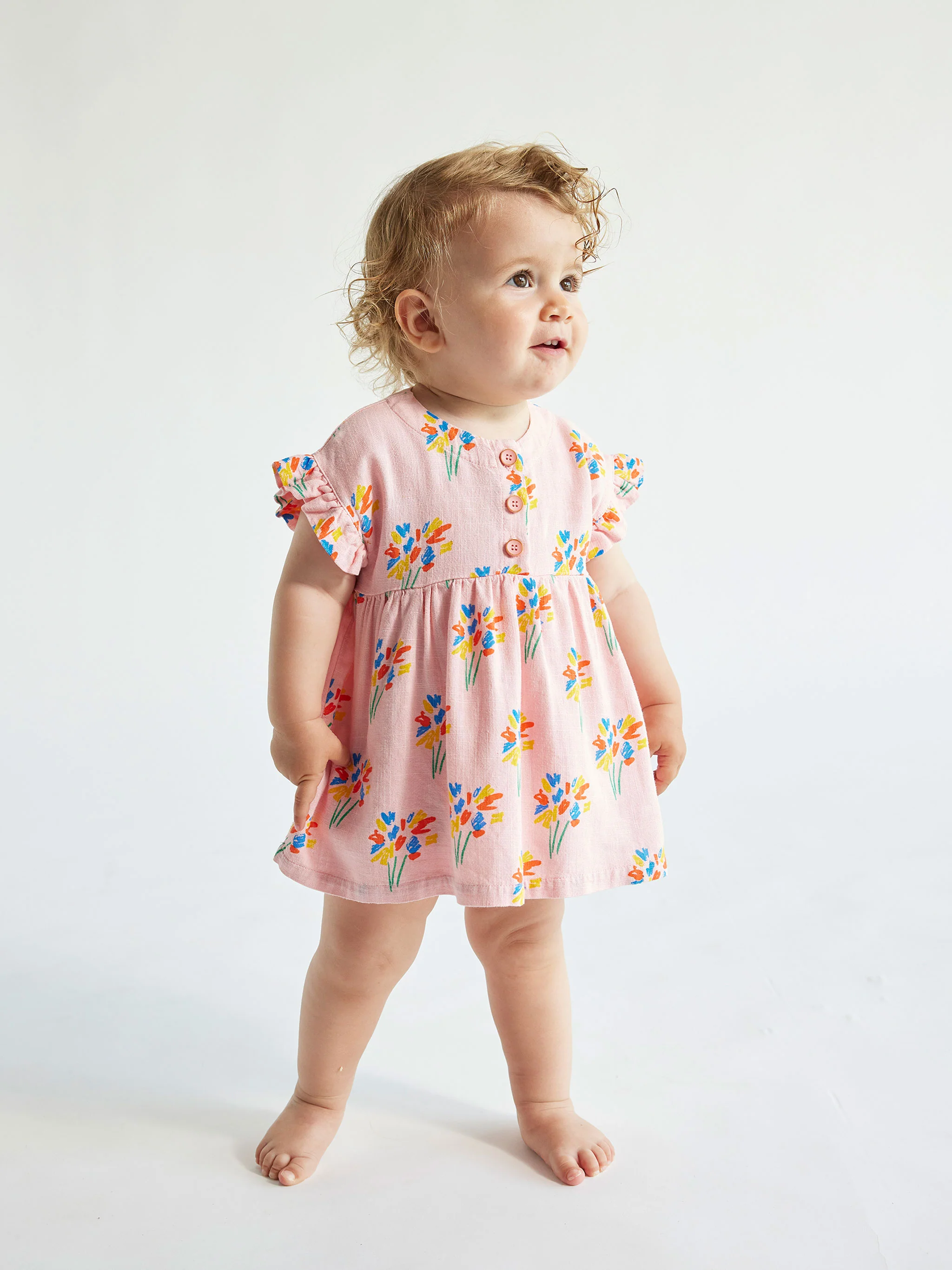 Fireworks all over woven dress