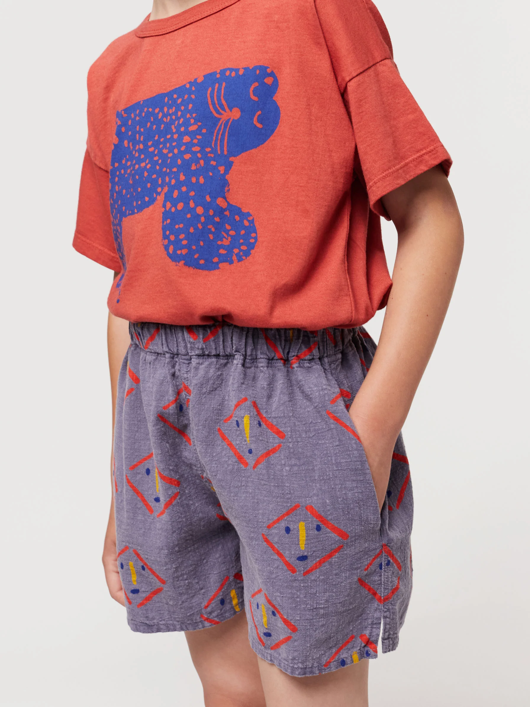 Masks all over woven shorts