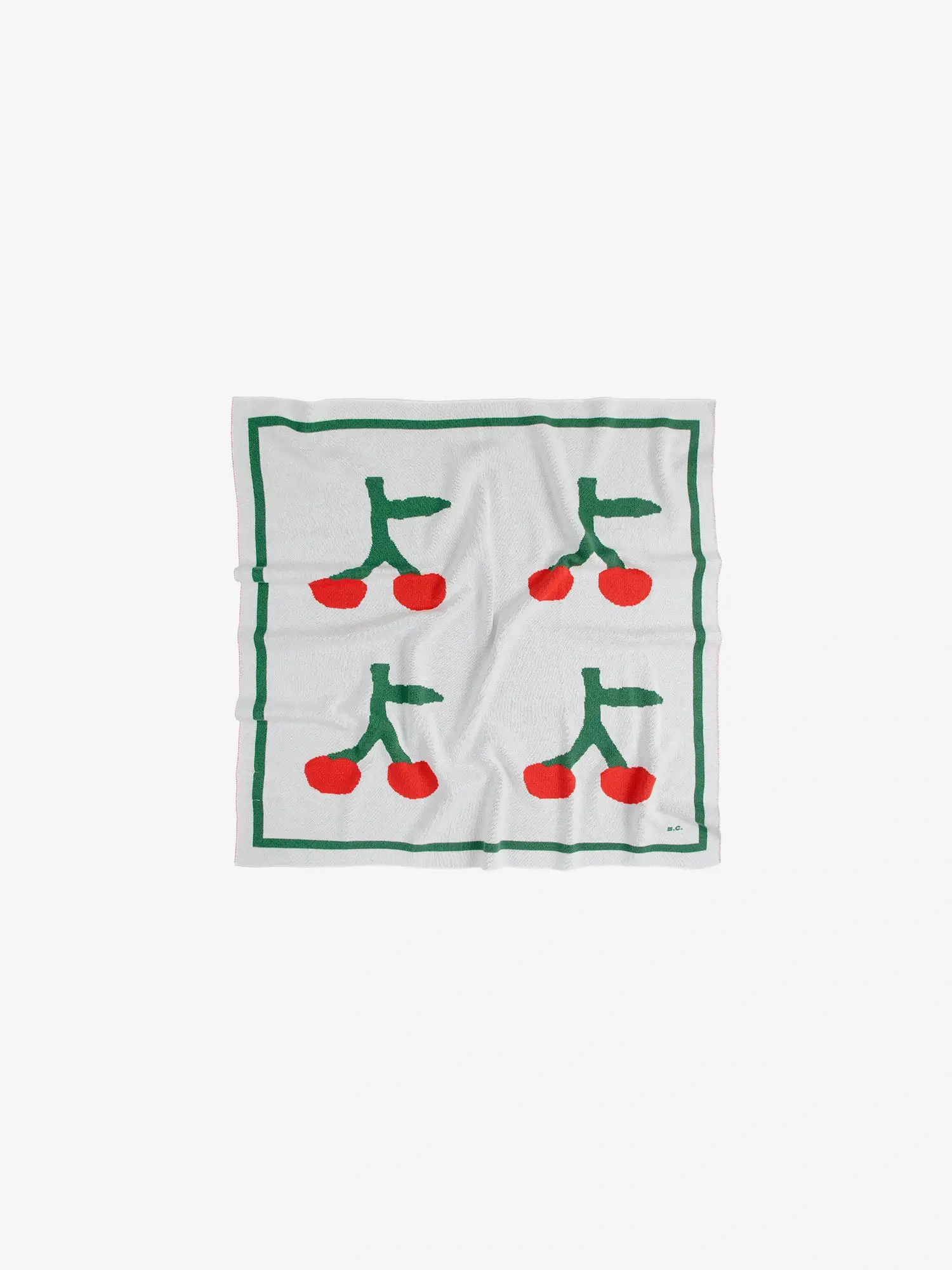 Cherry all over knitted overall gift set
