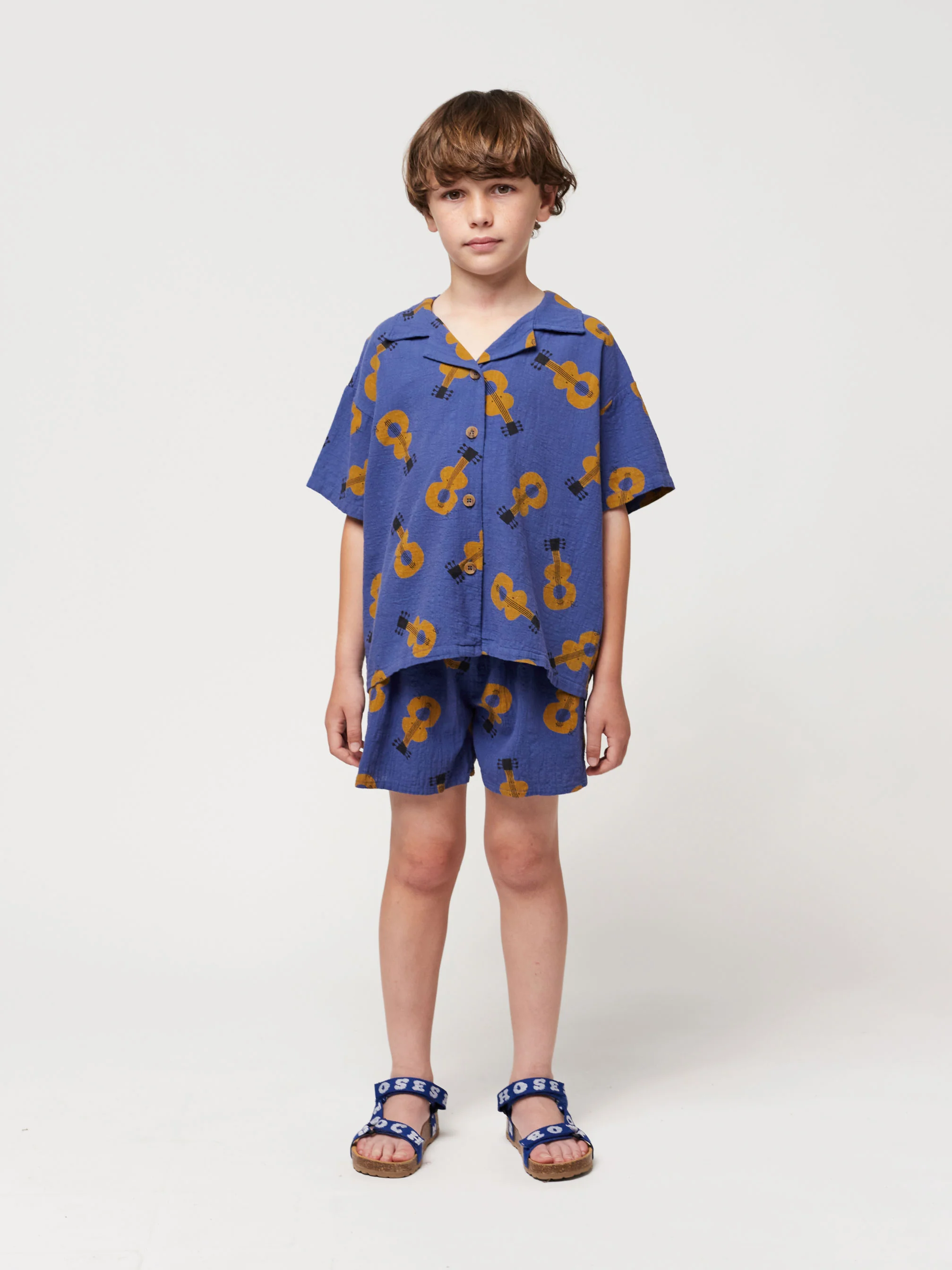 Acoustic Guitar all over woven shorts