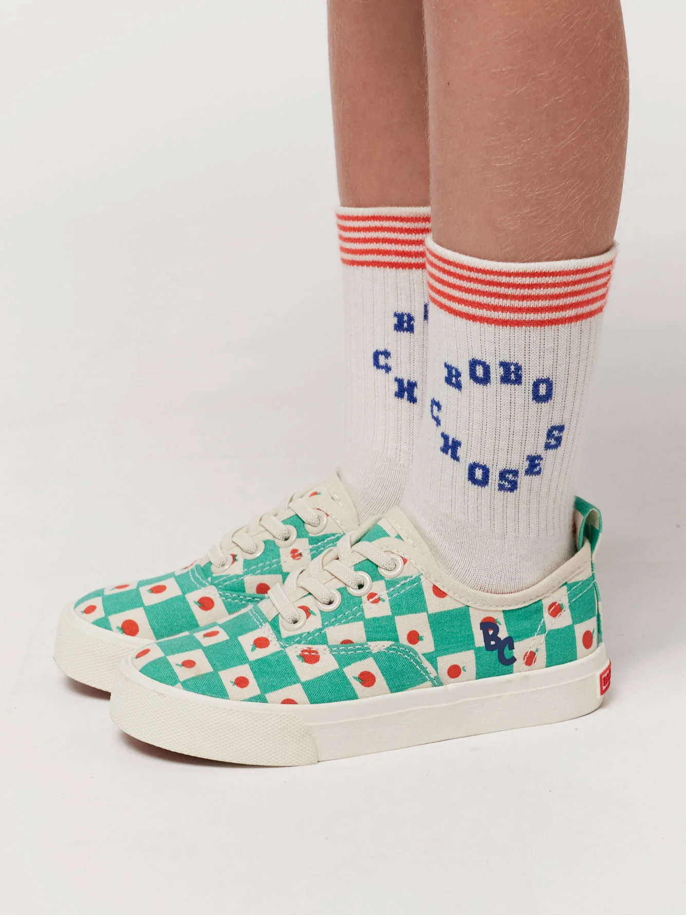 Tomato All Over laces trainers