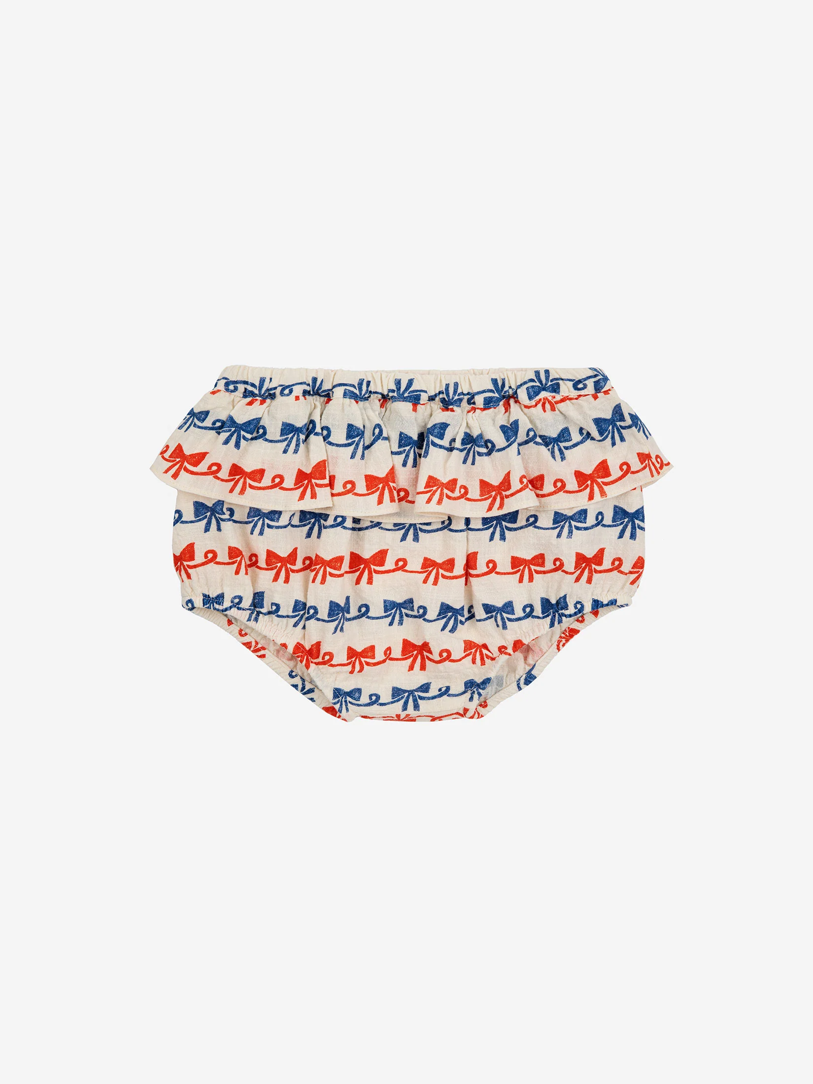 Ribbon Bow all over ruffle woven bloomer