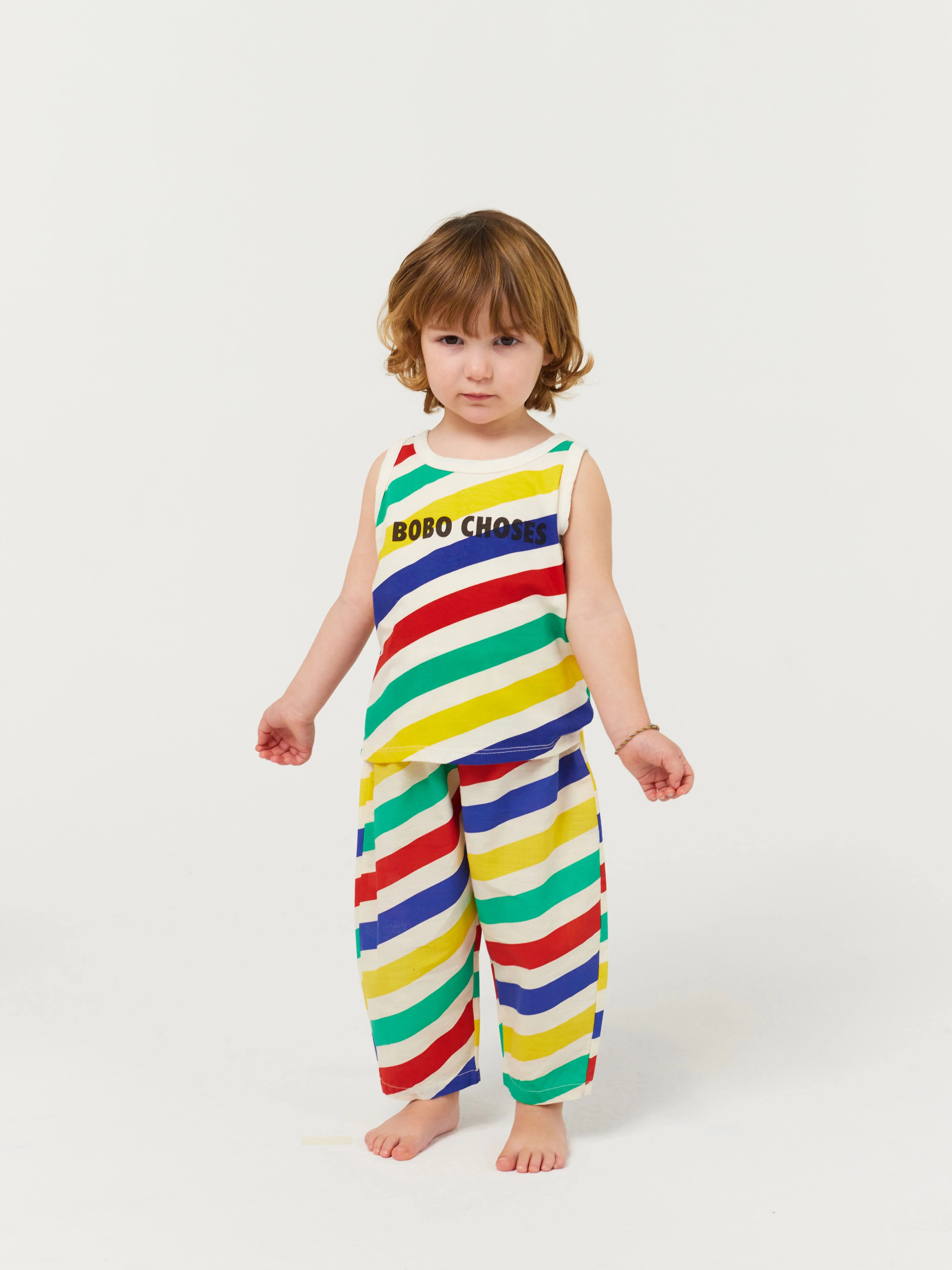 Happy stripes all over tank top
