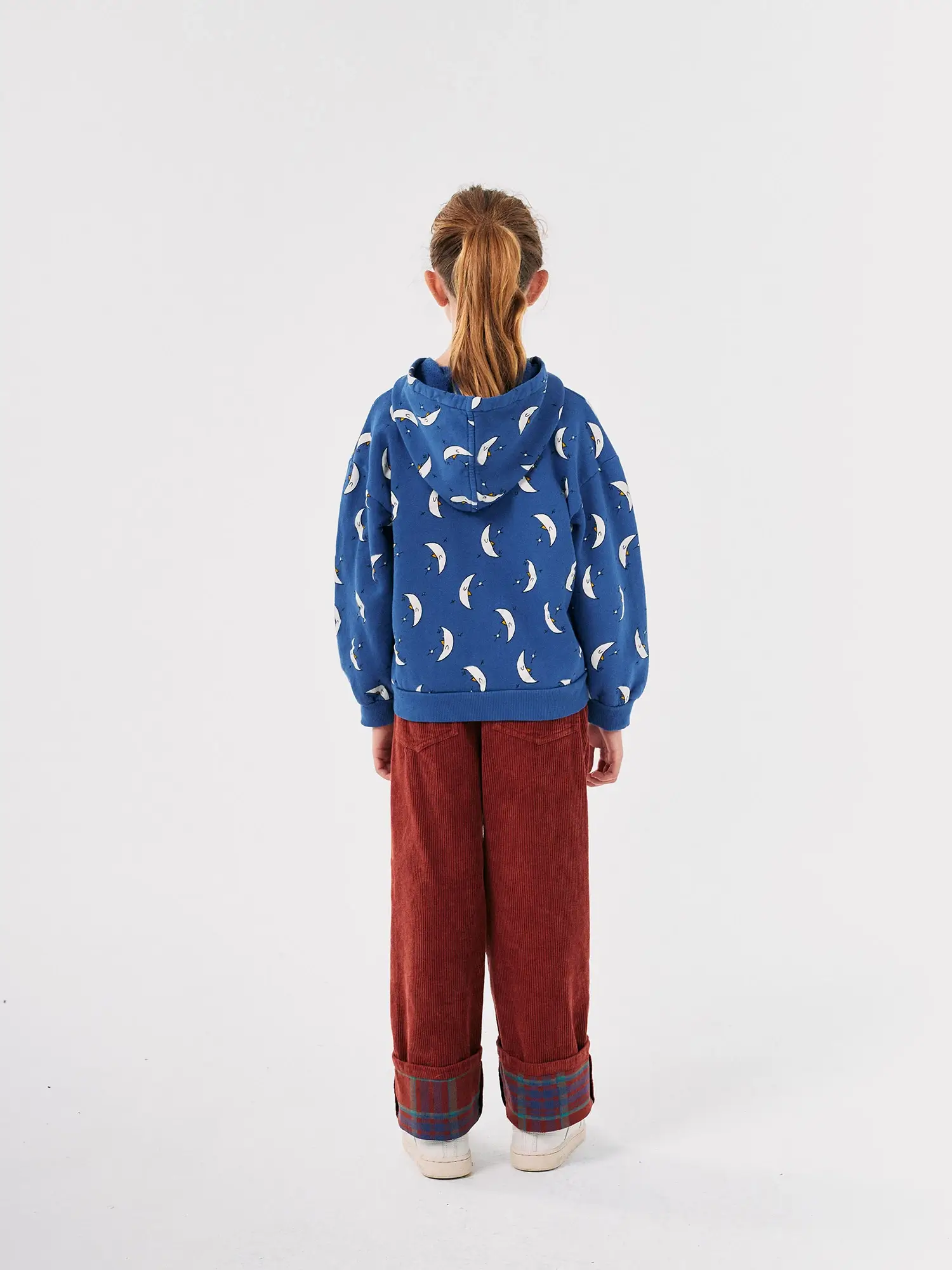 Beneath the Moon all over zipped hoodie