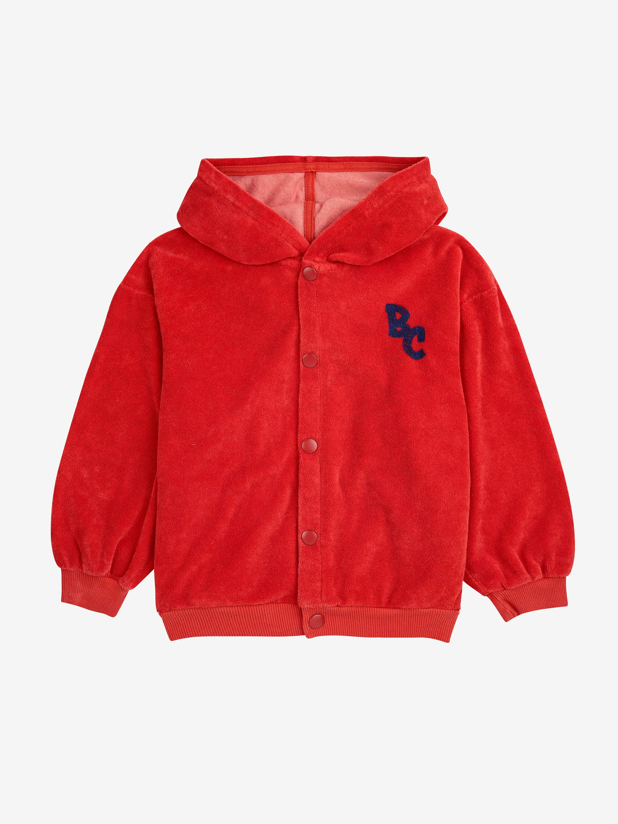 BC terry buttoned hoodie