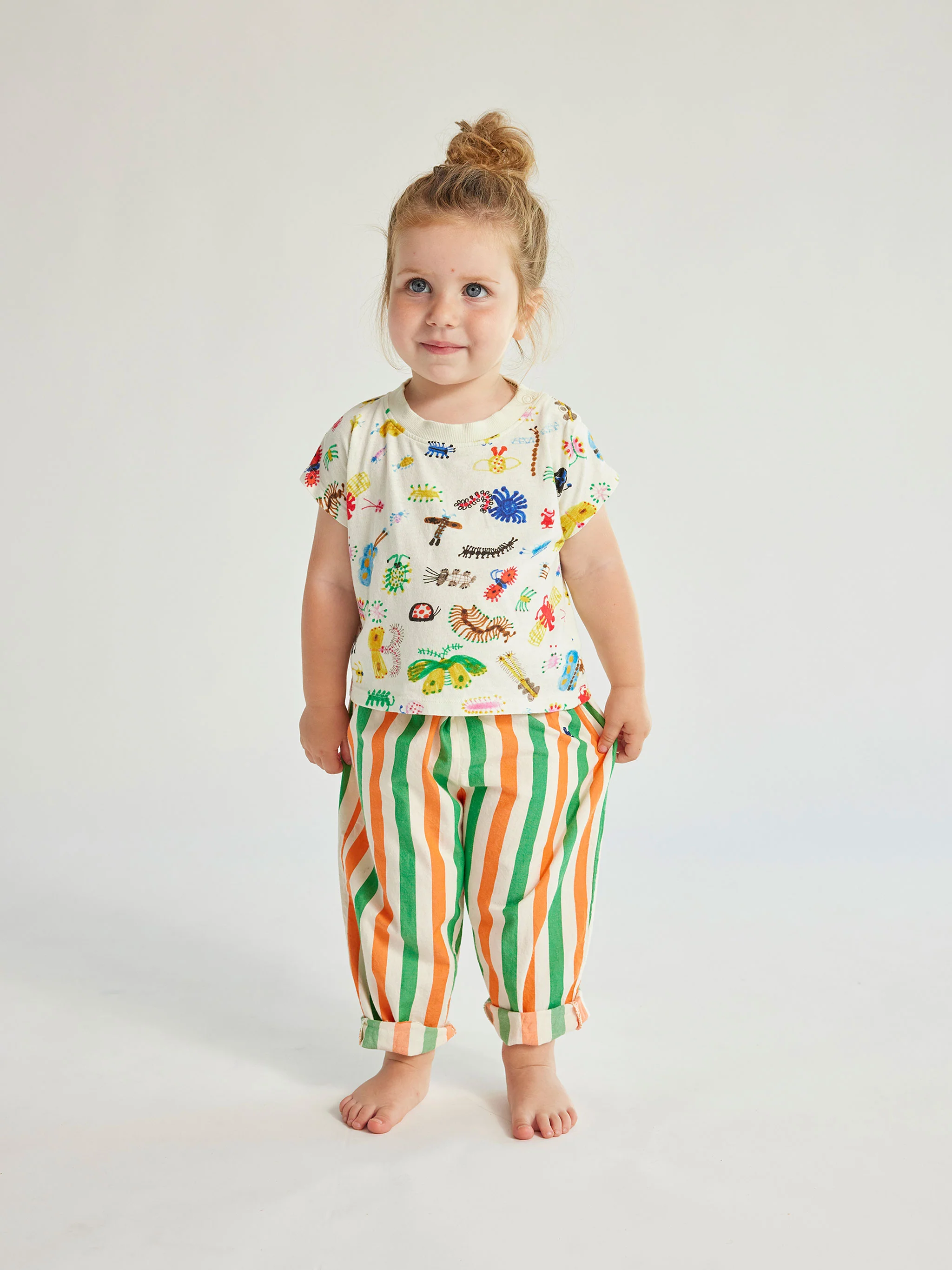 Vertical Stripes woven pants