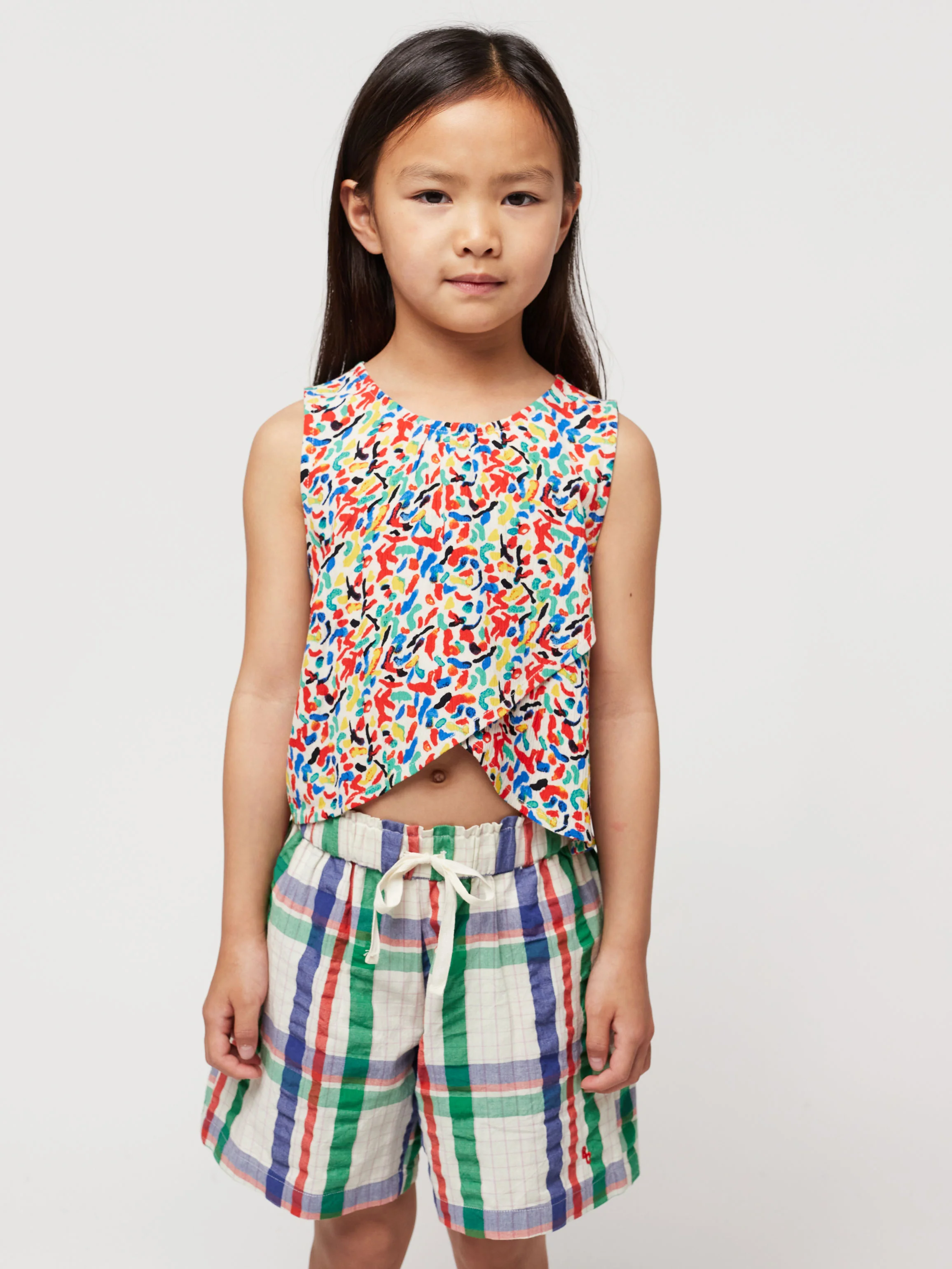 Confetti all over woven top
