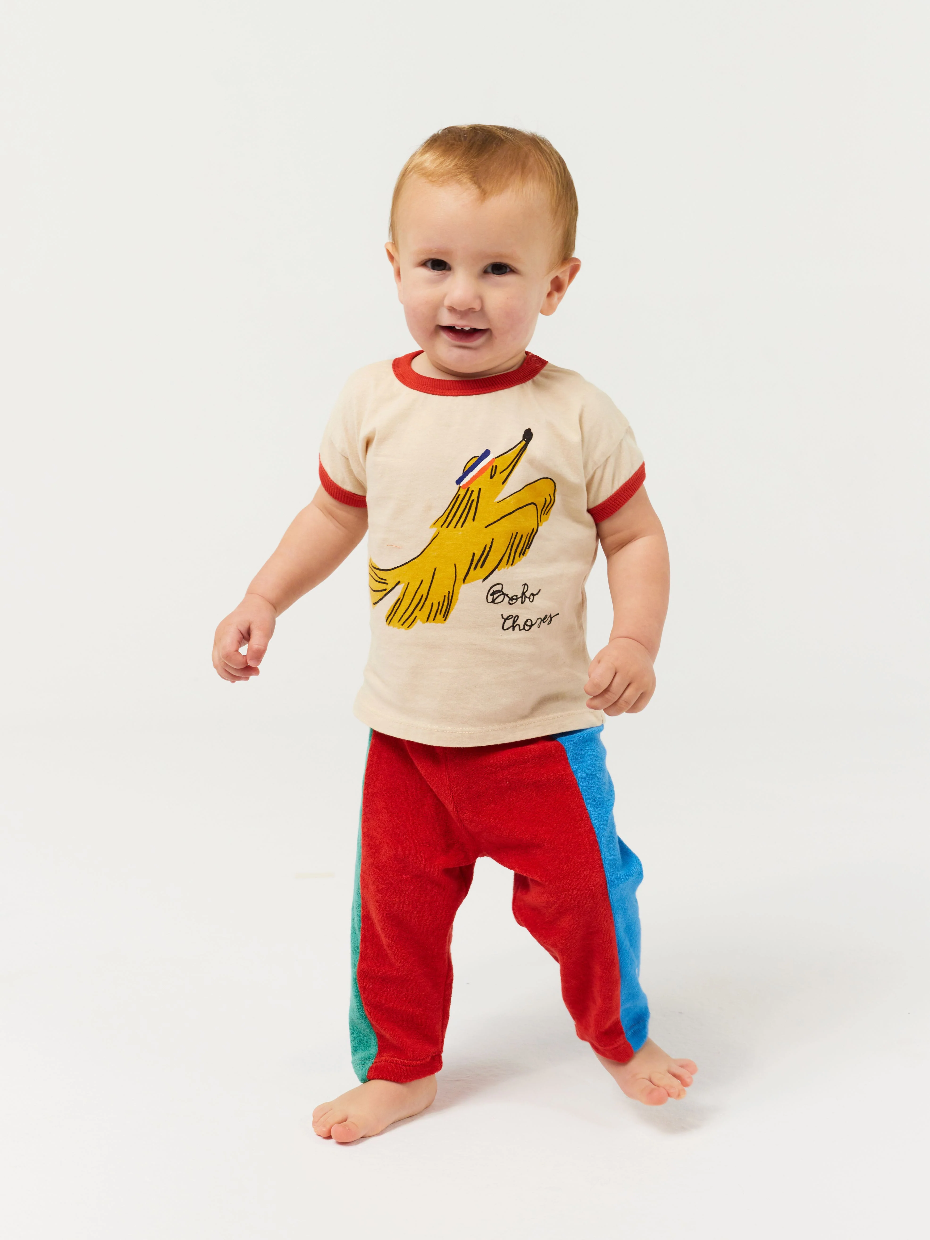 Terry color block leggings