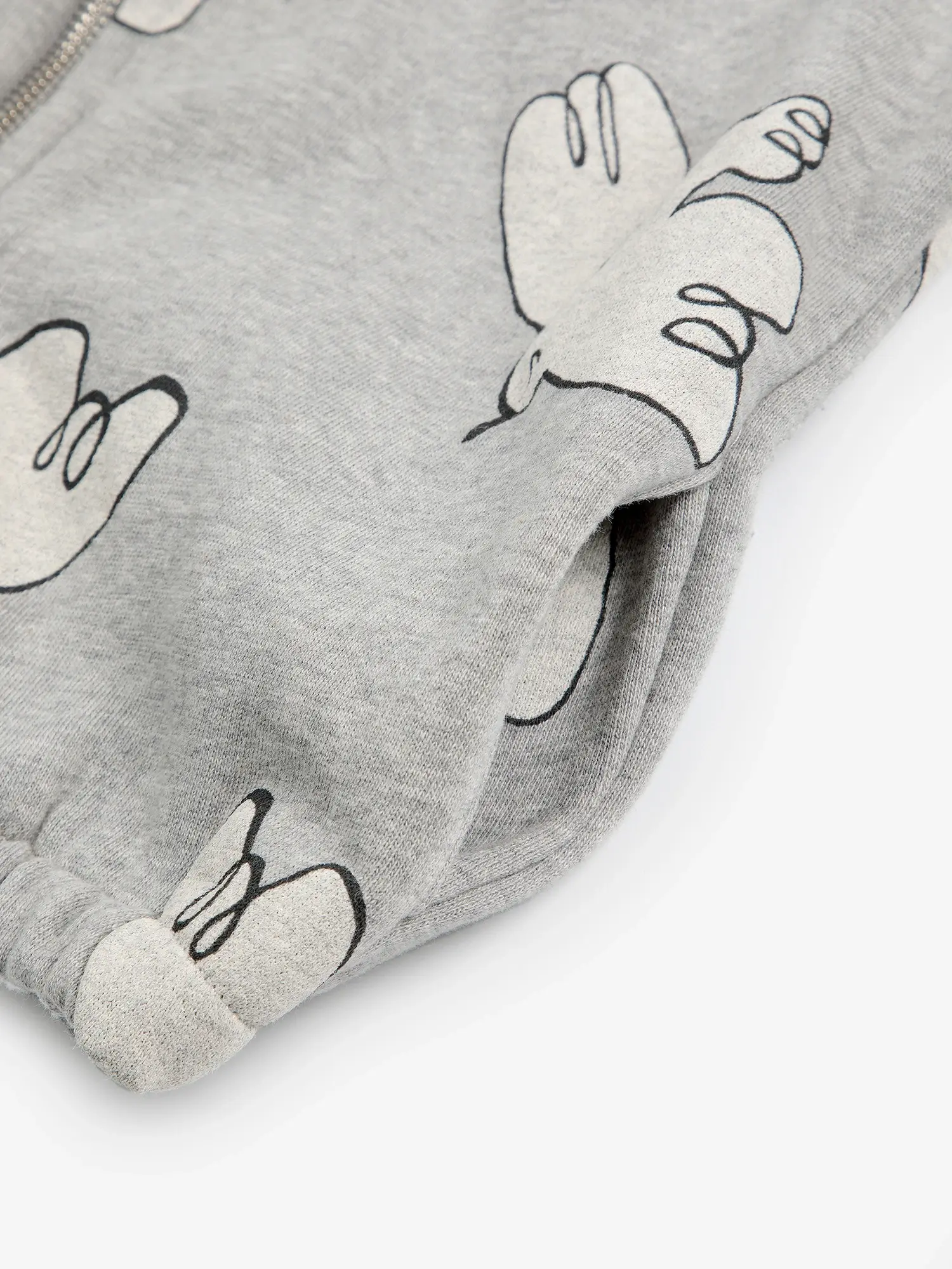 Freedom Bird all over zipped hoodie