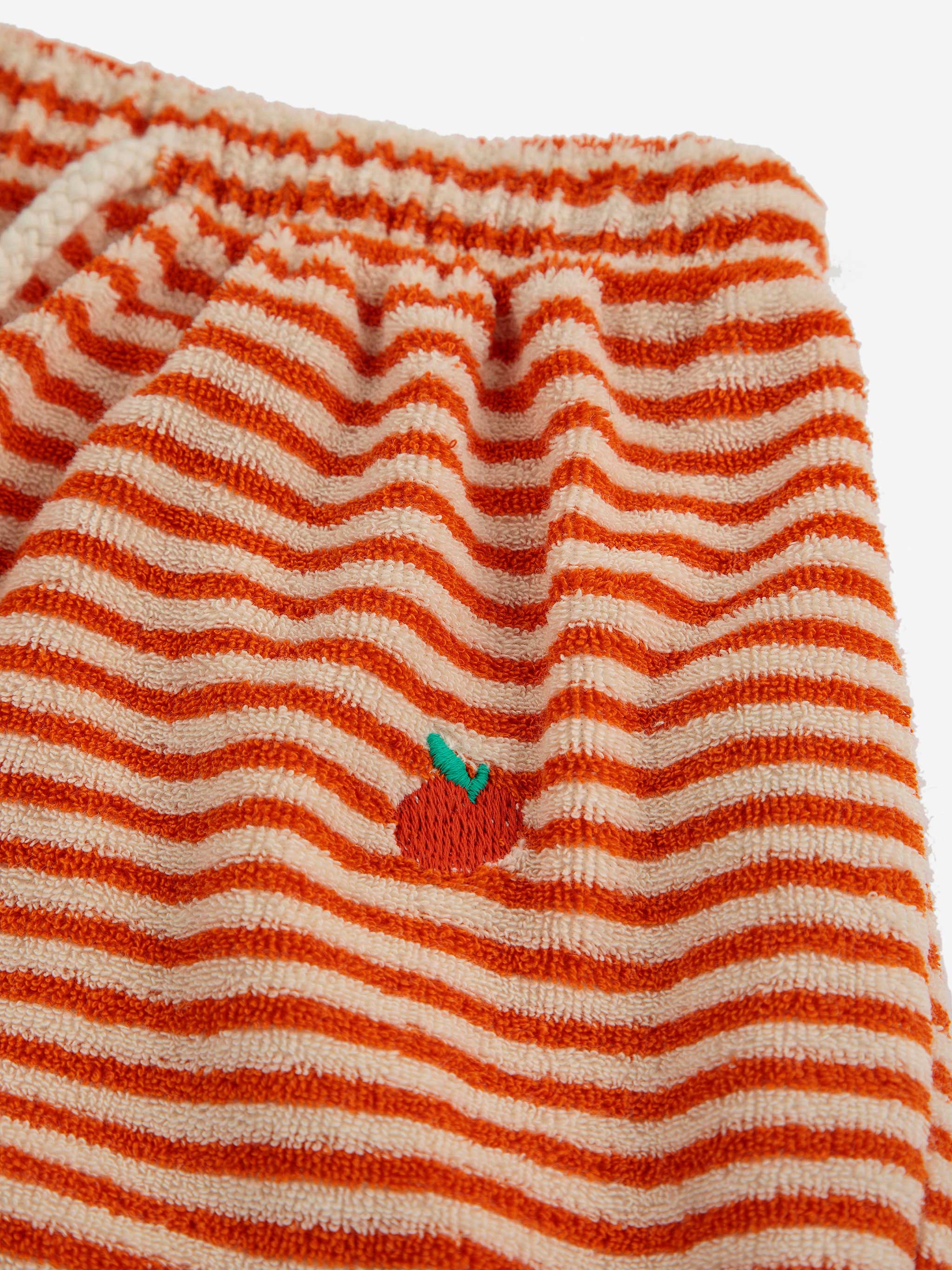 Orange Stripes terry harem pants