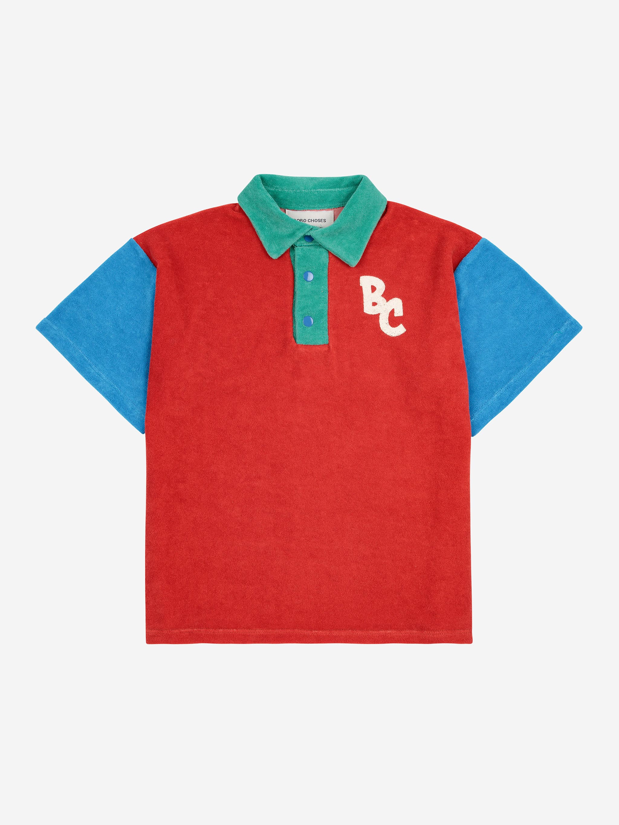 BC color block polo