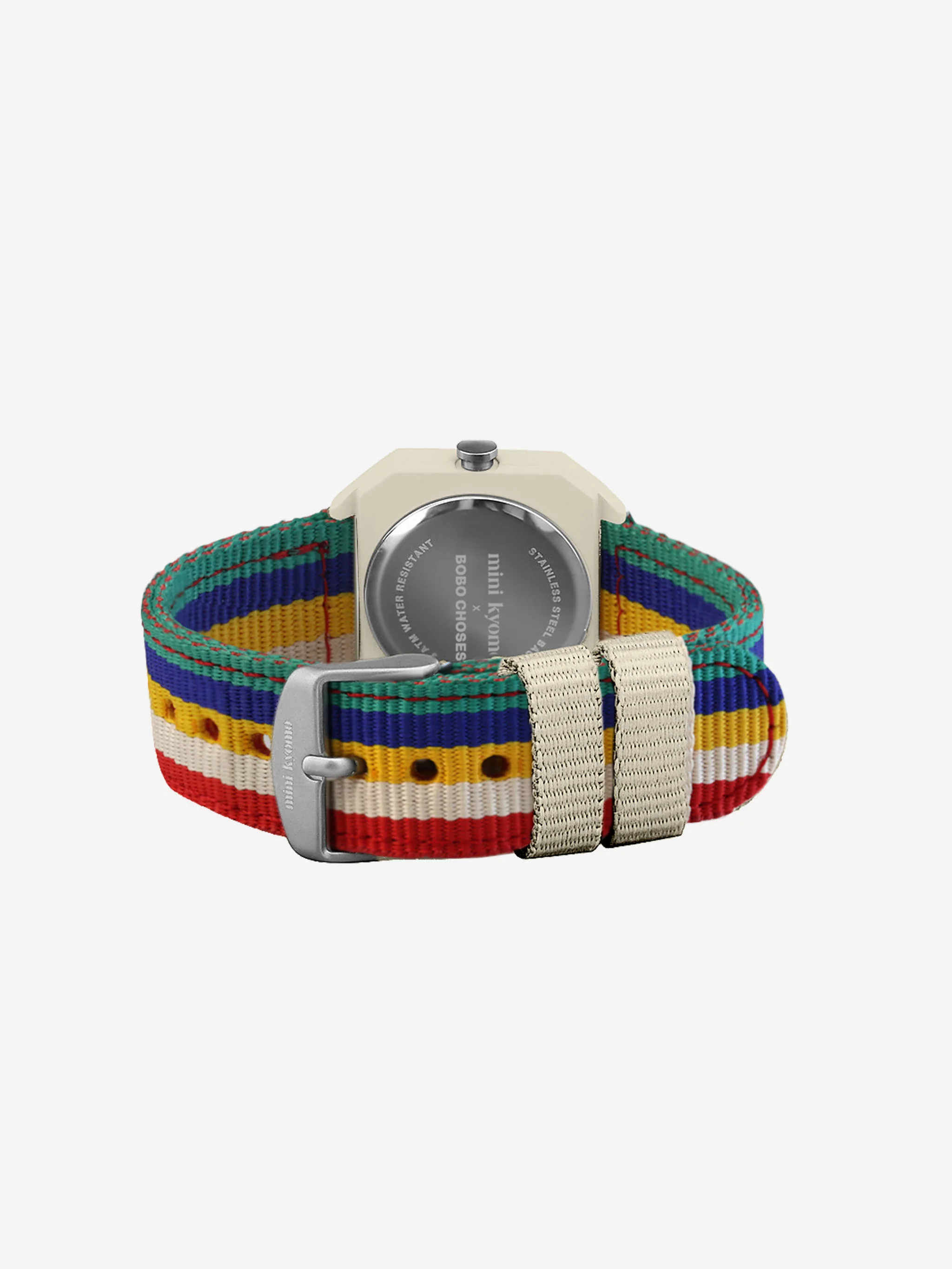 Multicolor stripes Bobo Choses x Mini Kyomo watch