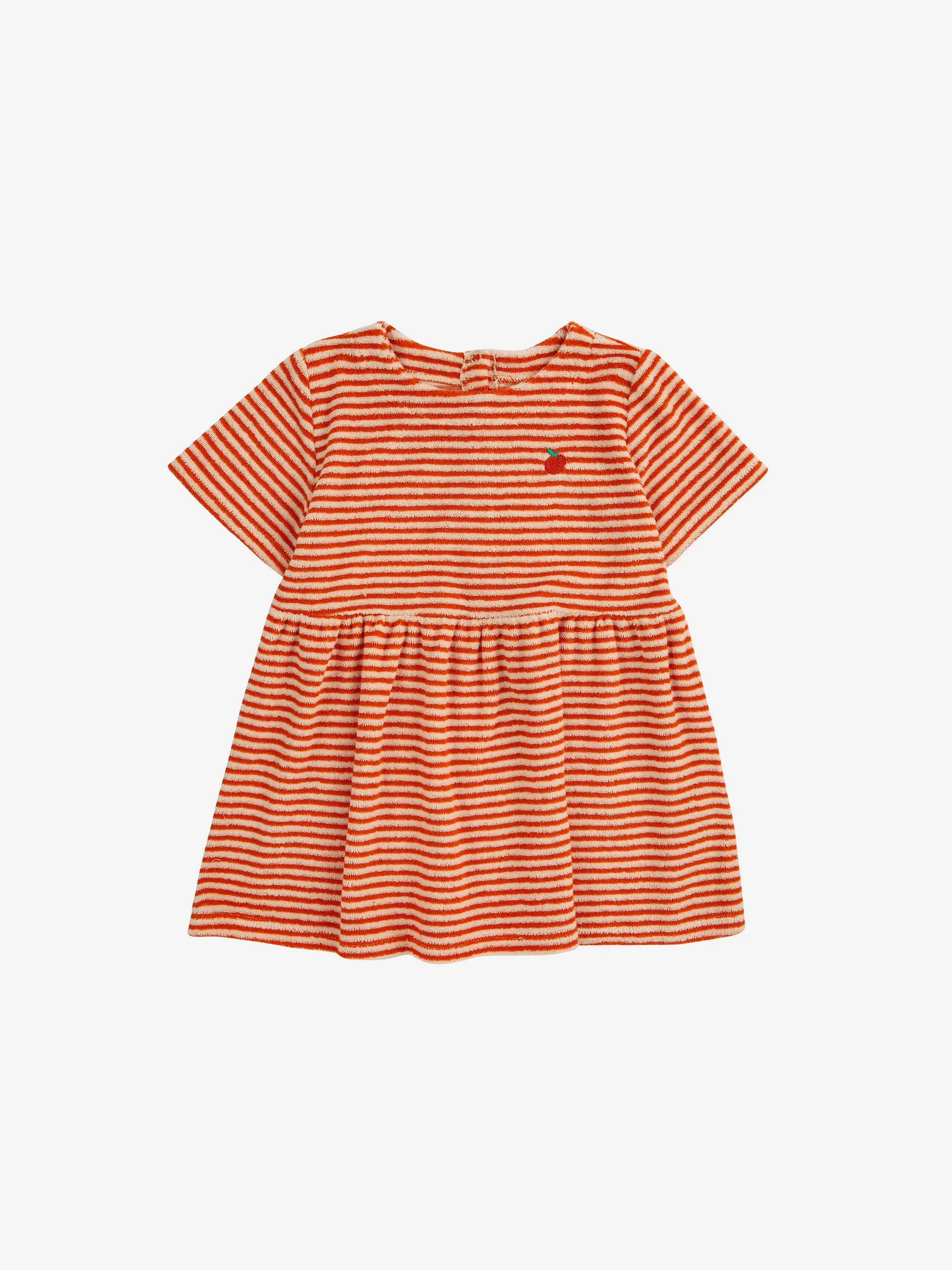 Orange Stipes terry dress