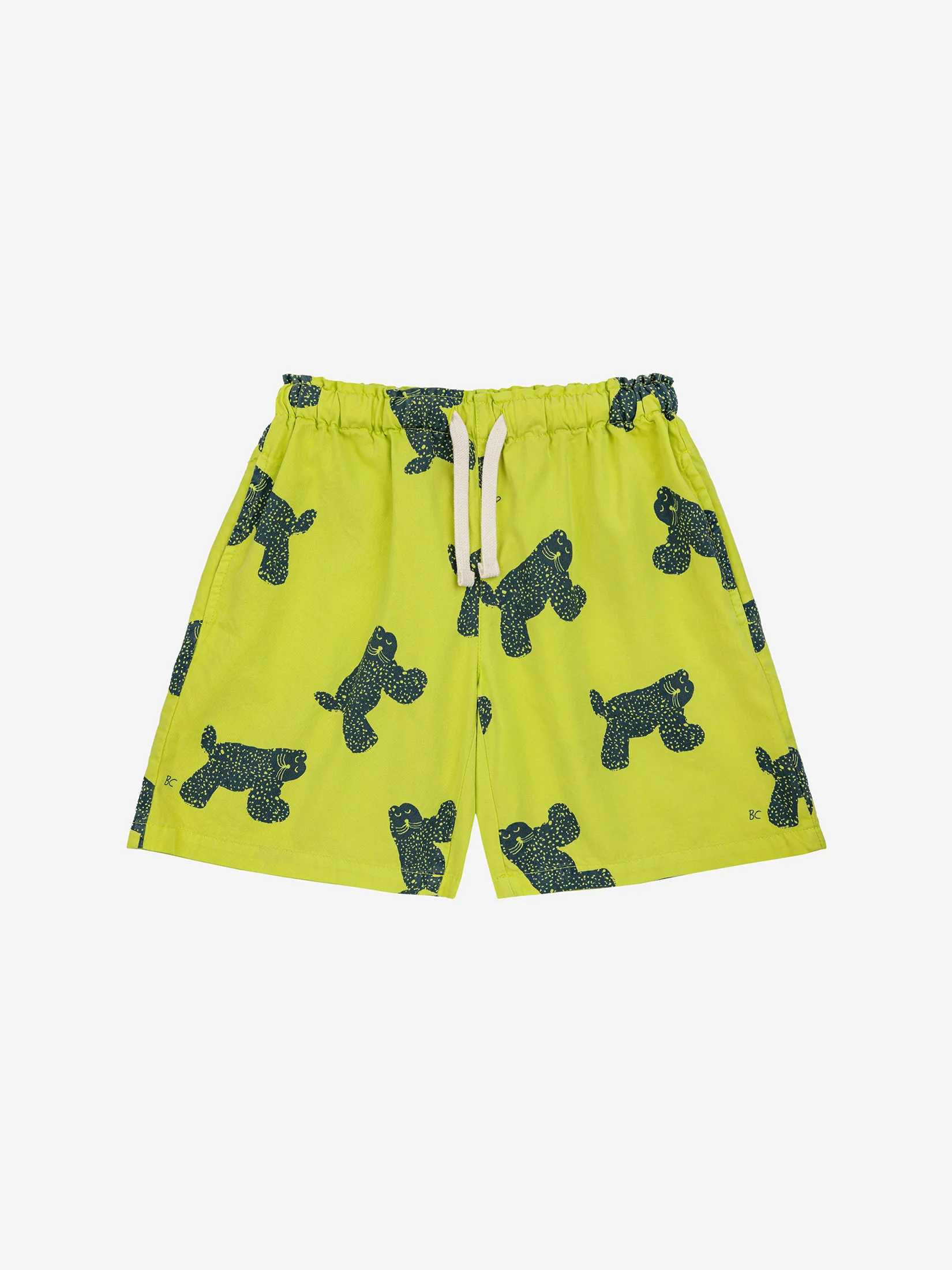Big Cat all over woven bermuda shorts