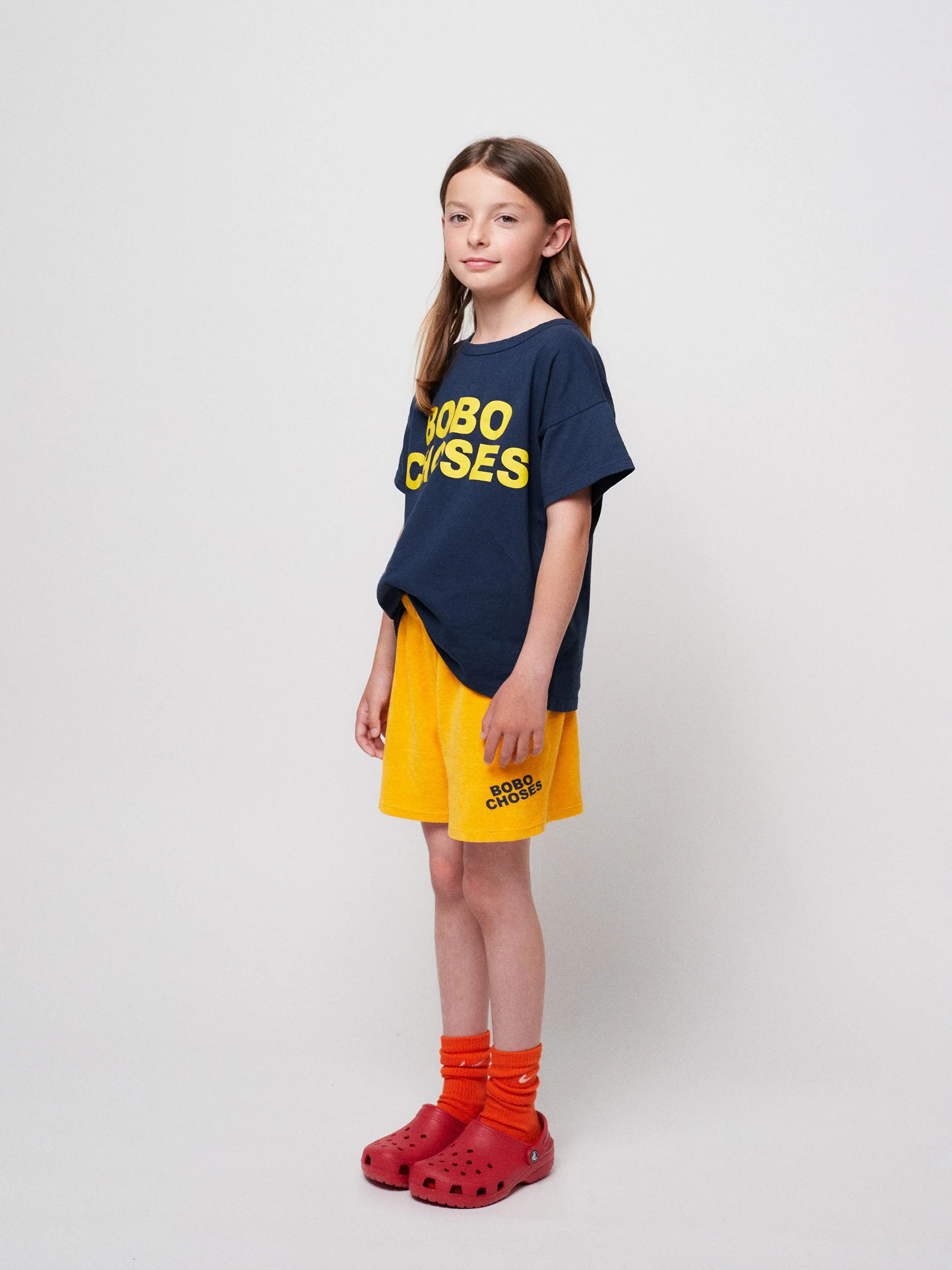 Bobo Choses yellow terry shorts