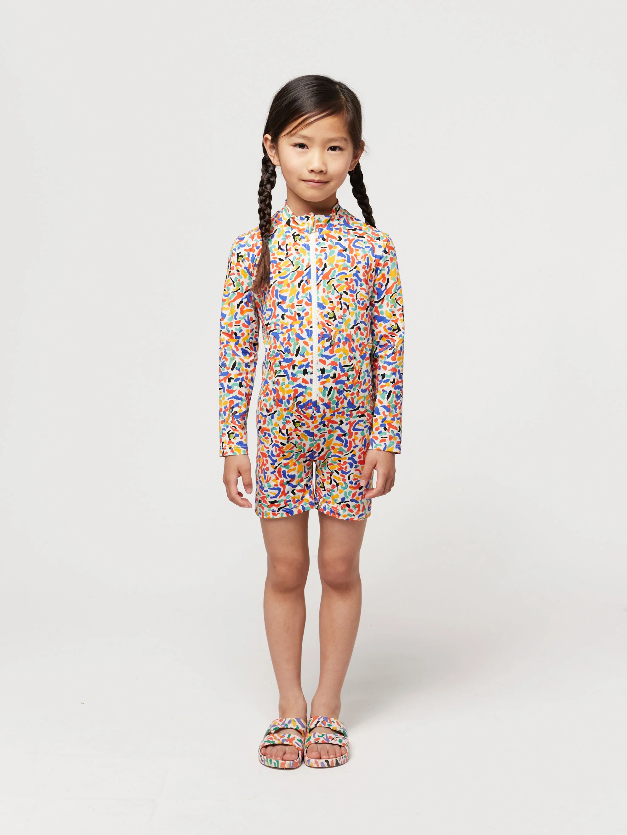 Confetti all over swim overall