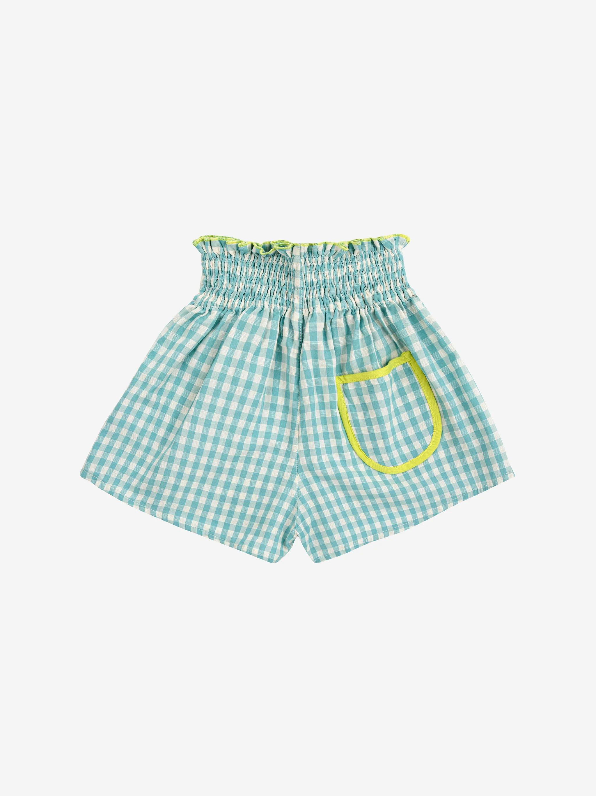 Vichy woven shorts