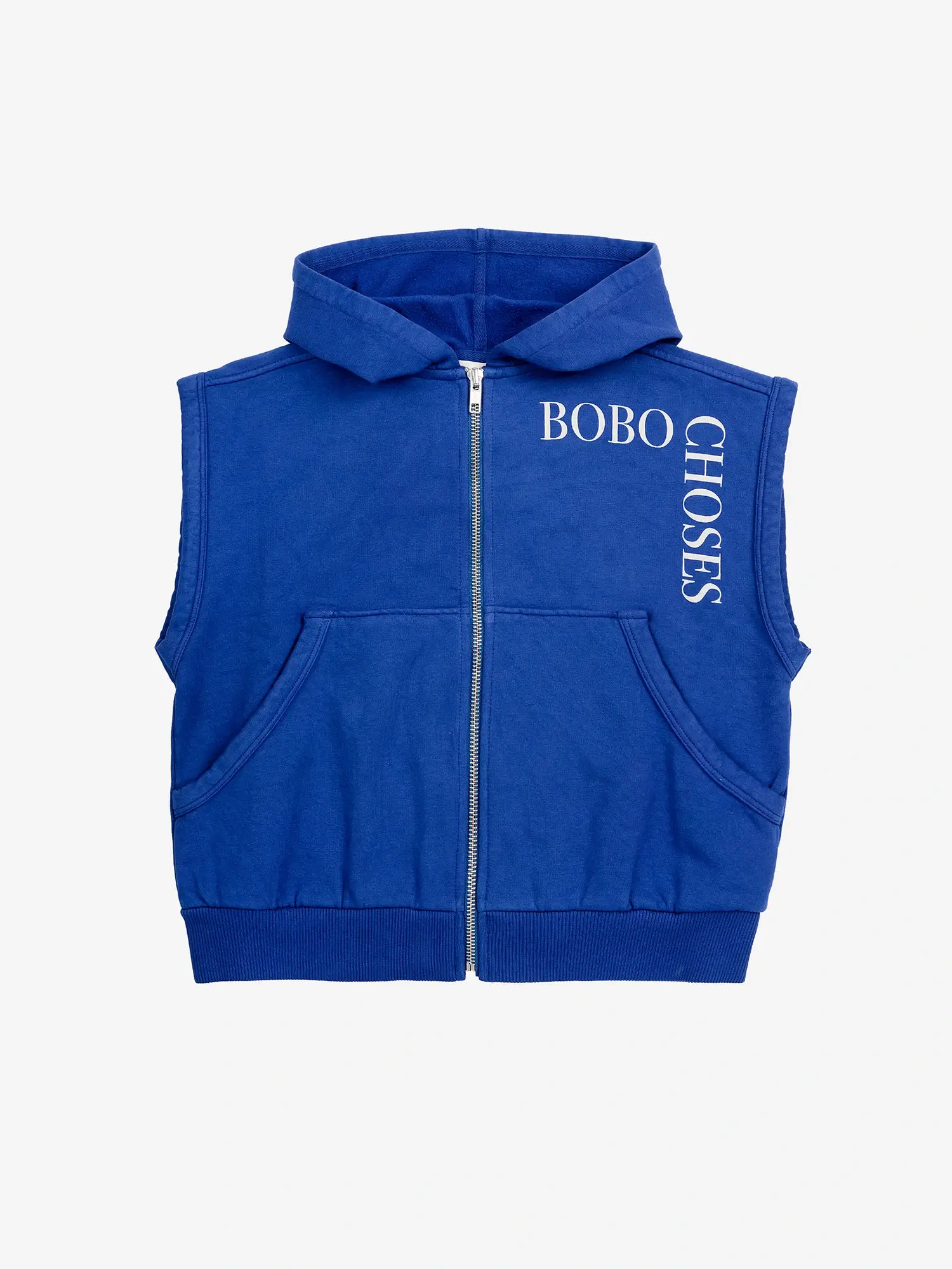 Bobo Choses sleeveles zipped hoodie