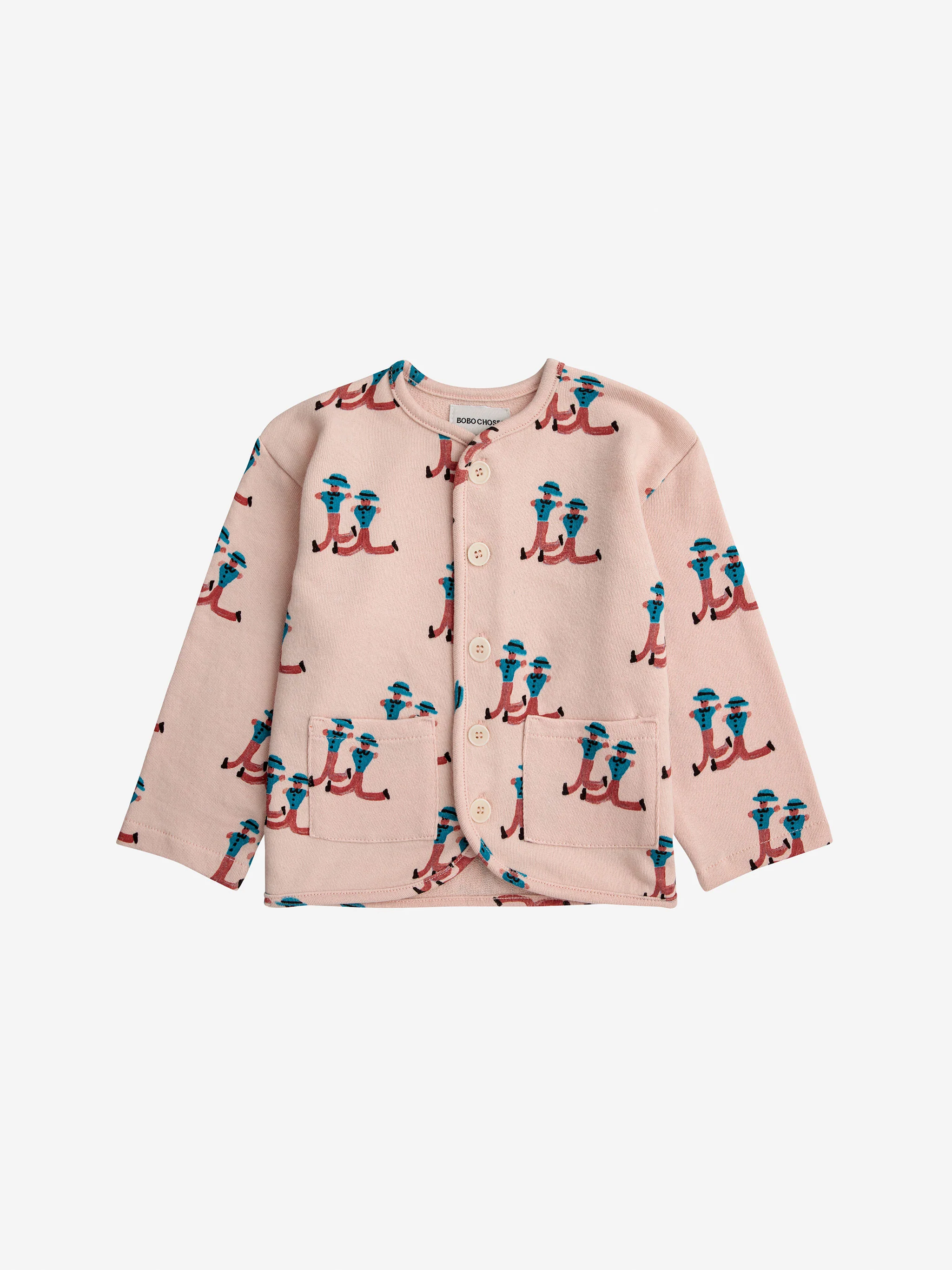 Dancing Giants all over buttoned sweatshirt