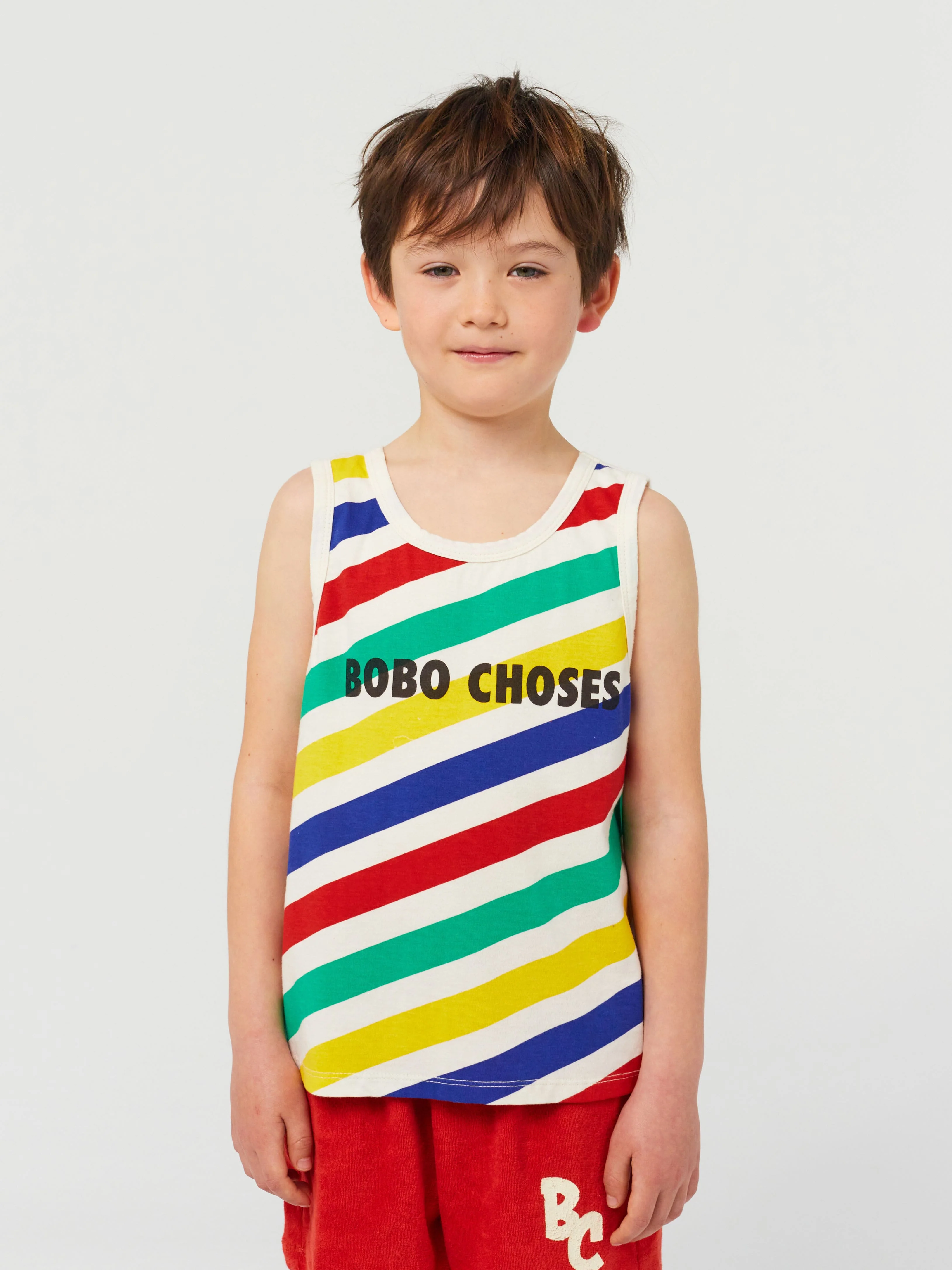 Happy stripes all over tank top