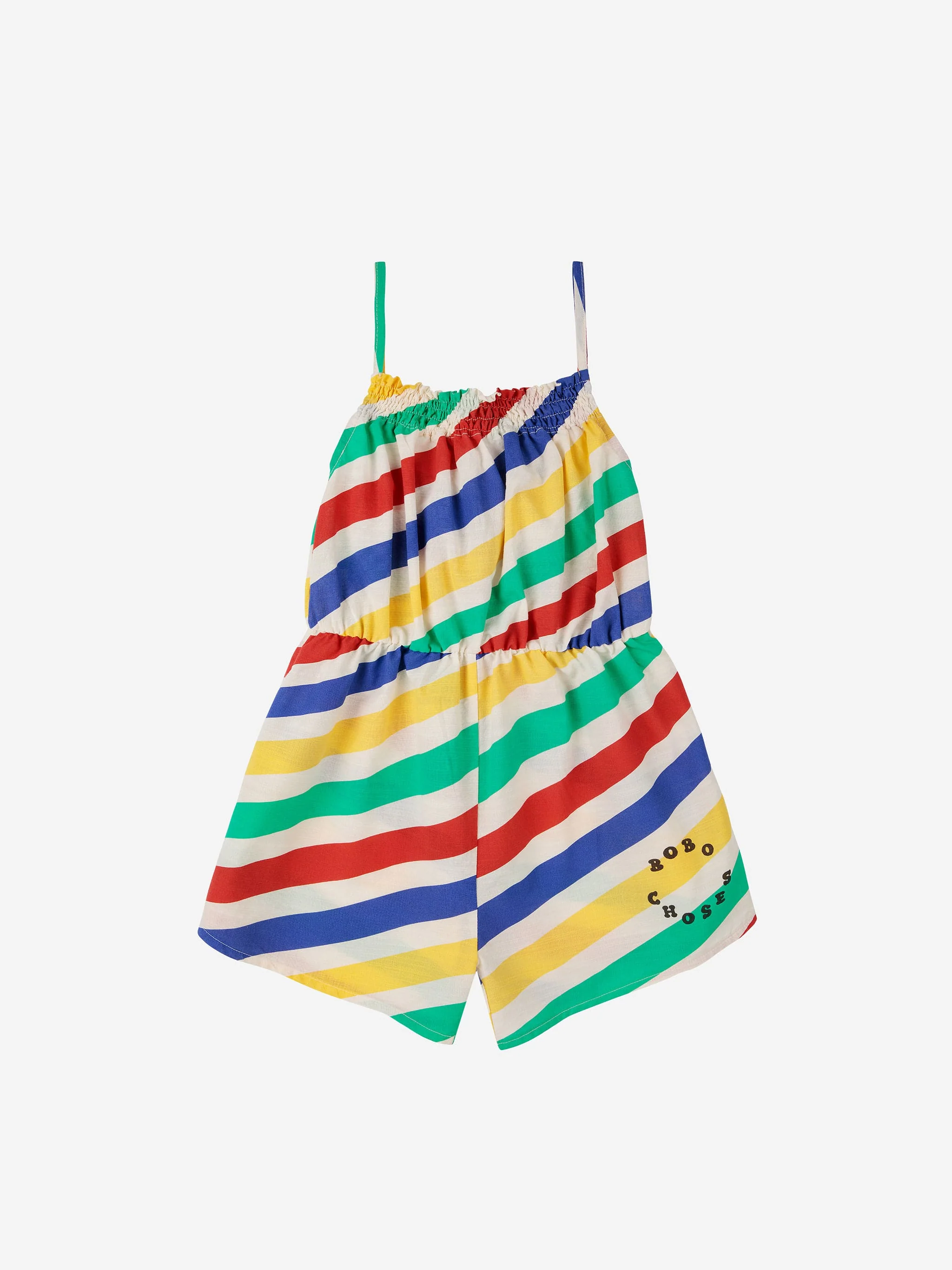 Happy stripes all over woven playsuit