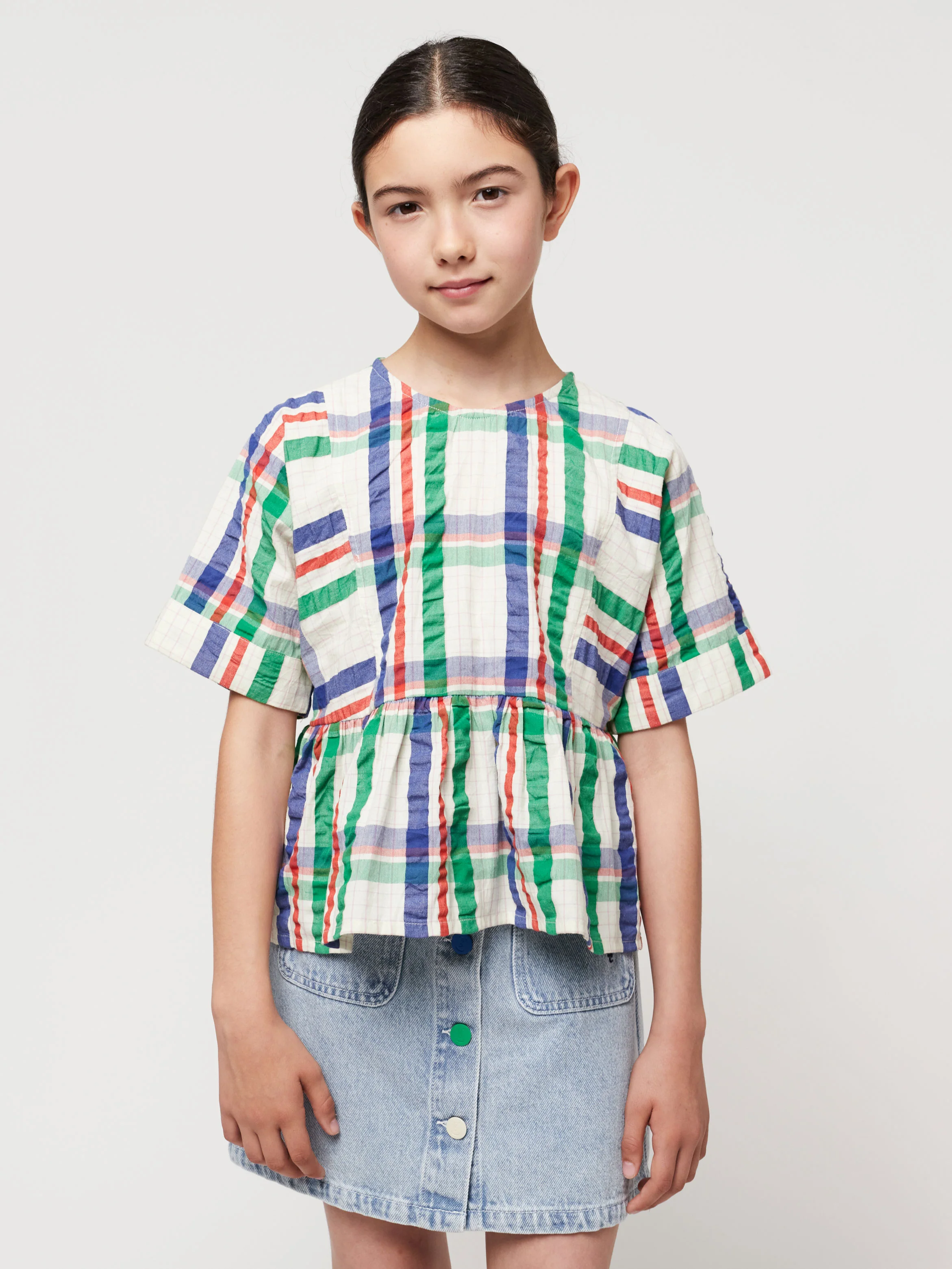 Madras Checks woven top