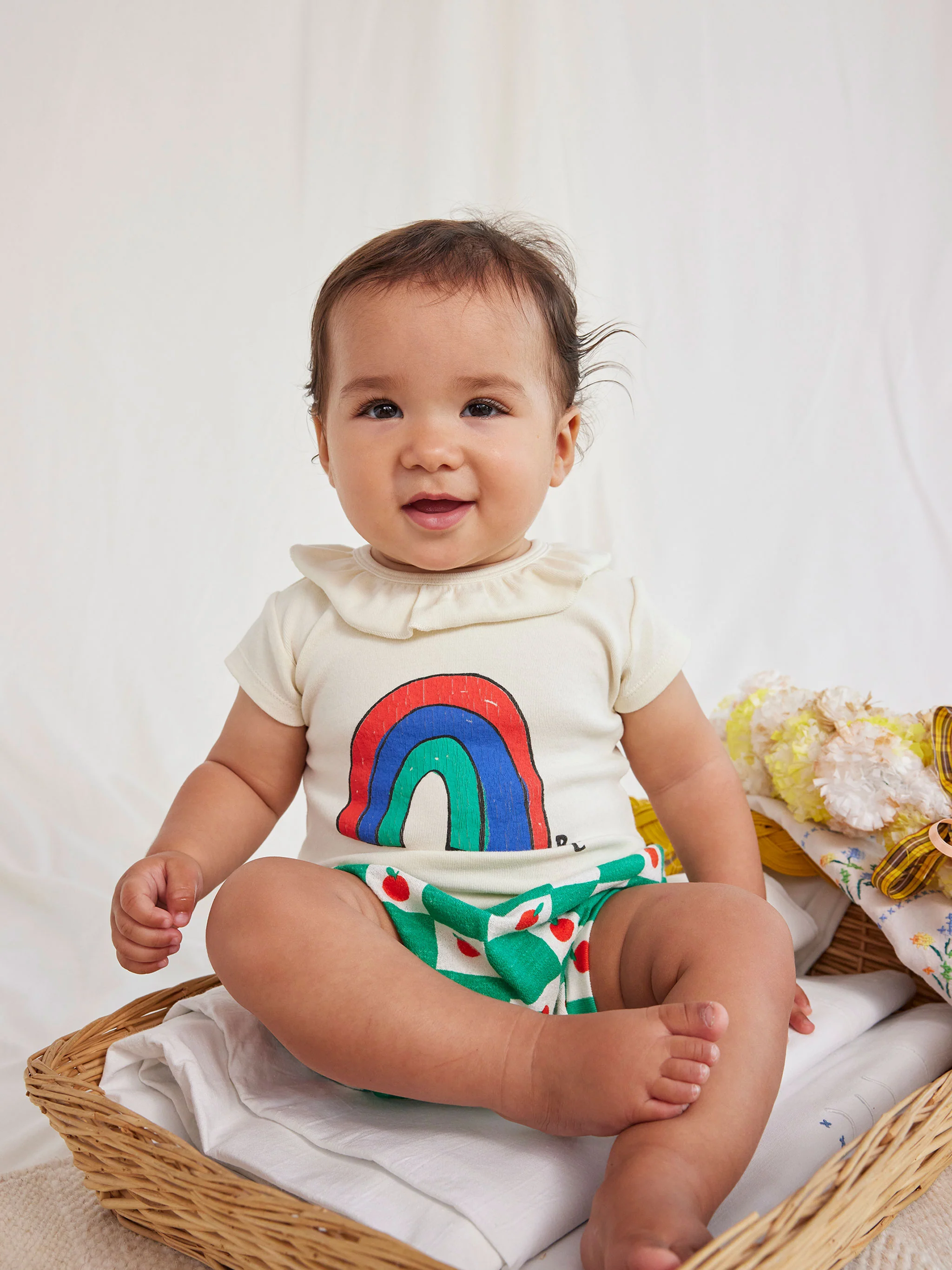 Rainbow ruffle collar body