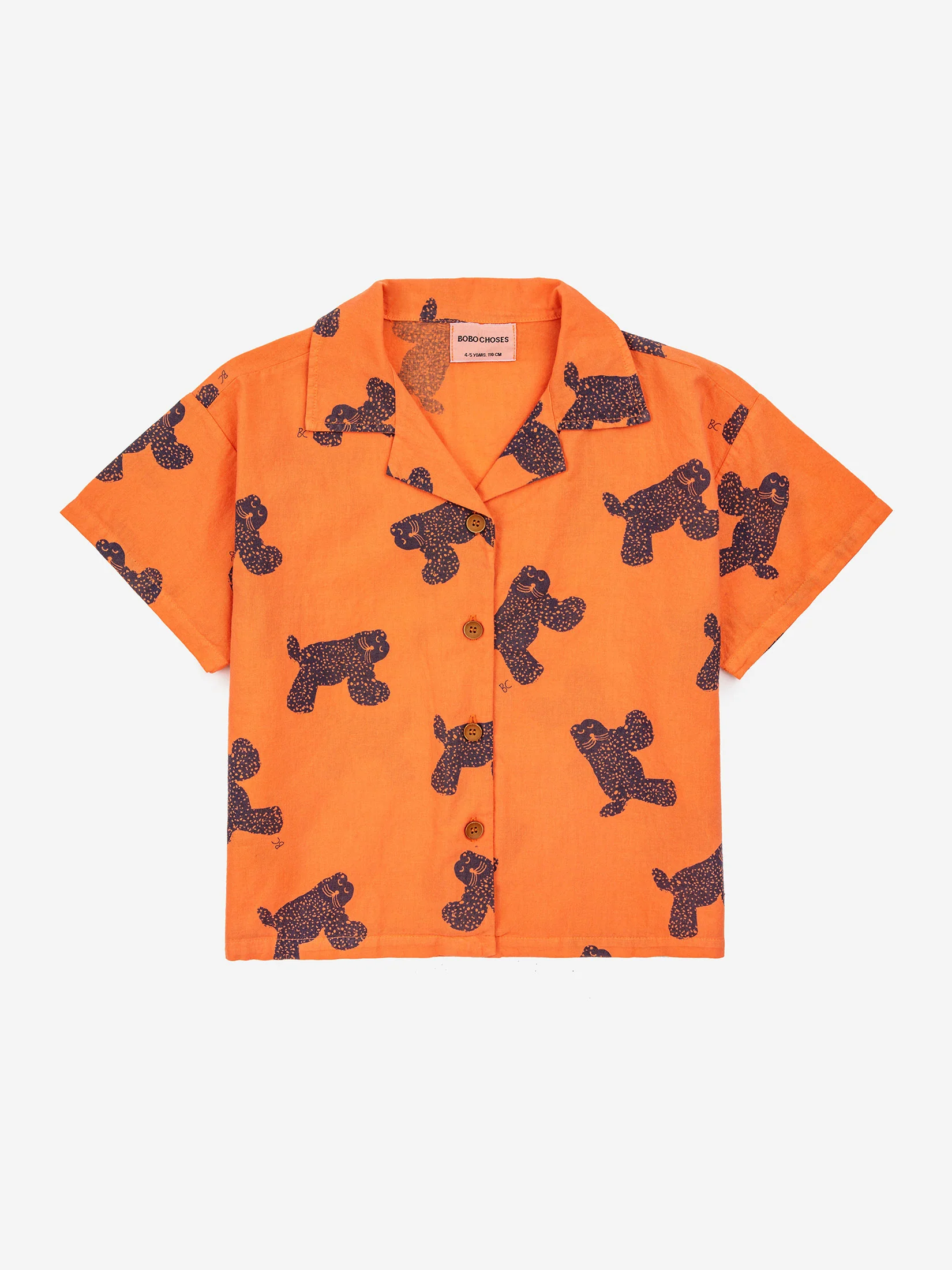 Big Cat all over woven shirt
