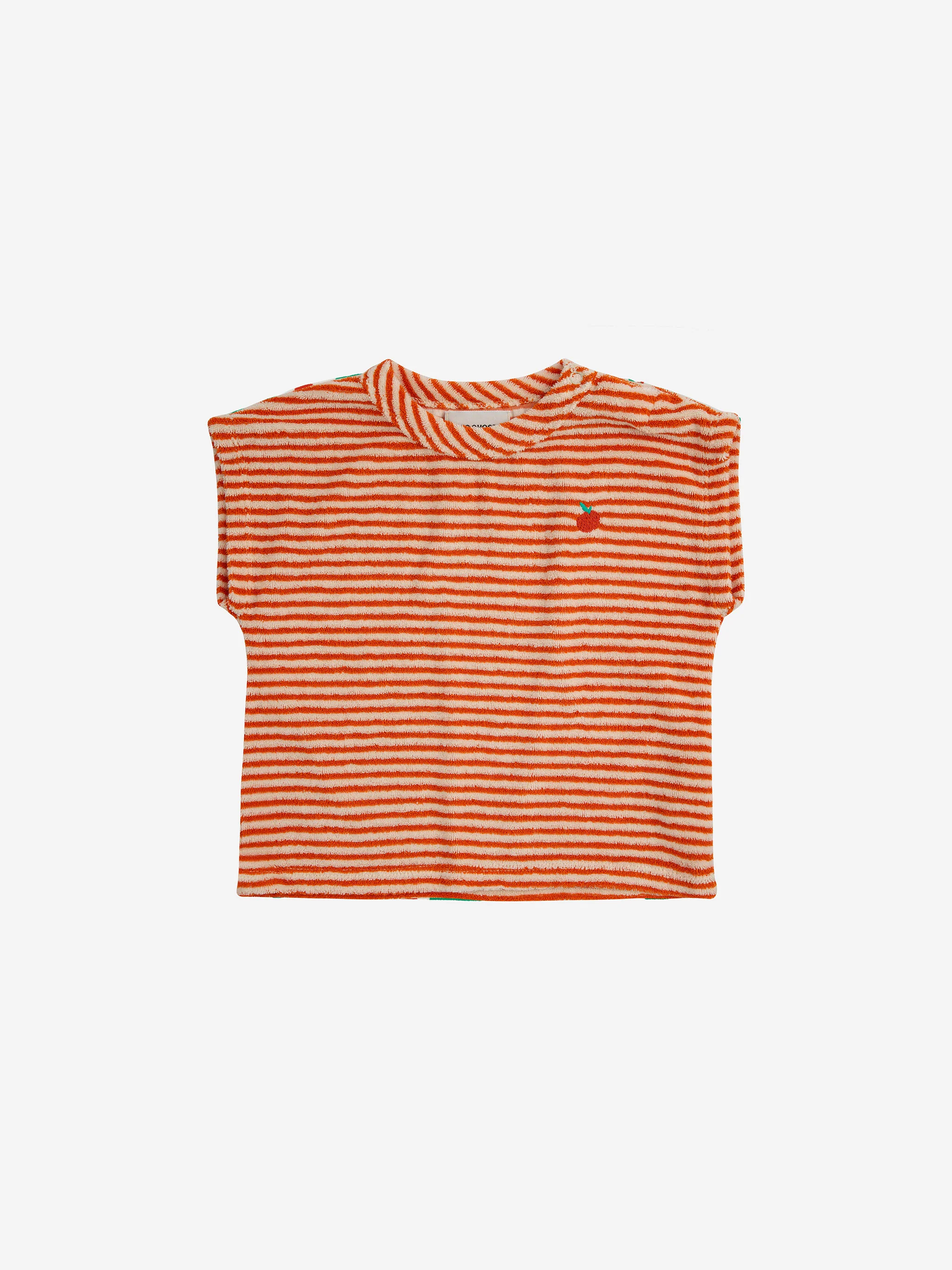 Orange Stripes terry t-shirt