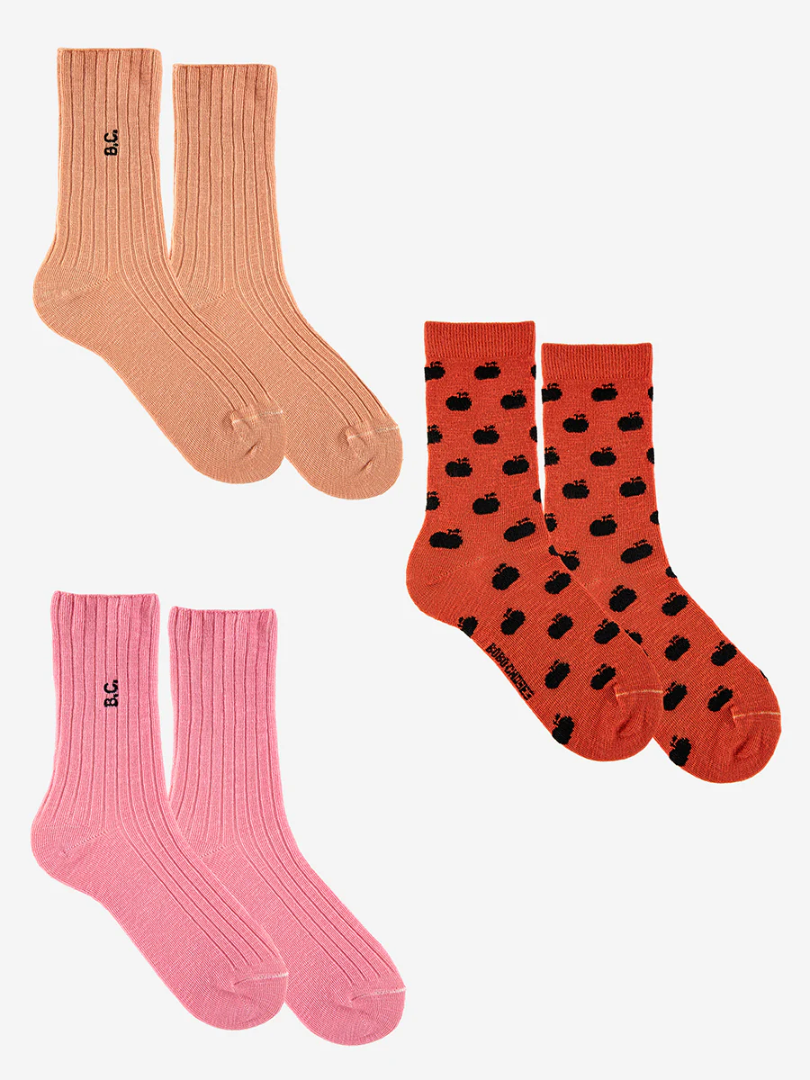 BC red long socks pack