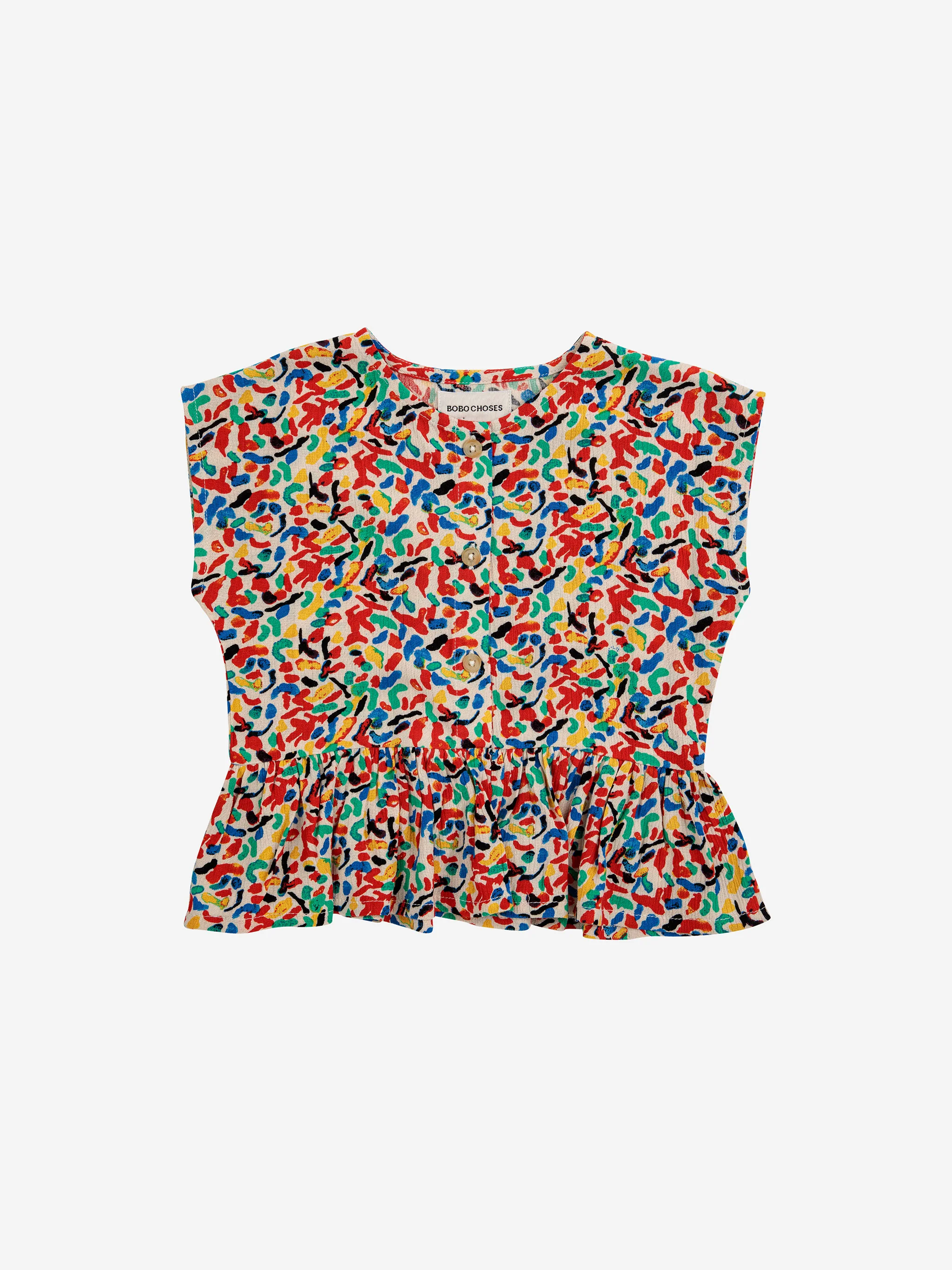 Confetti all over woven blouse