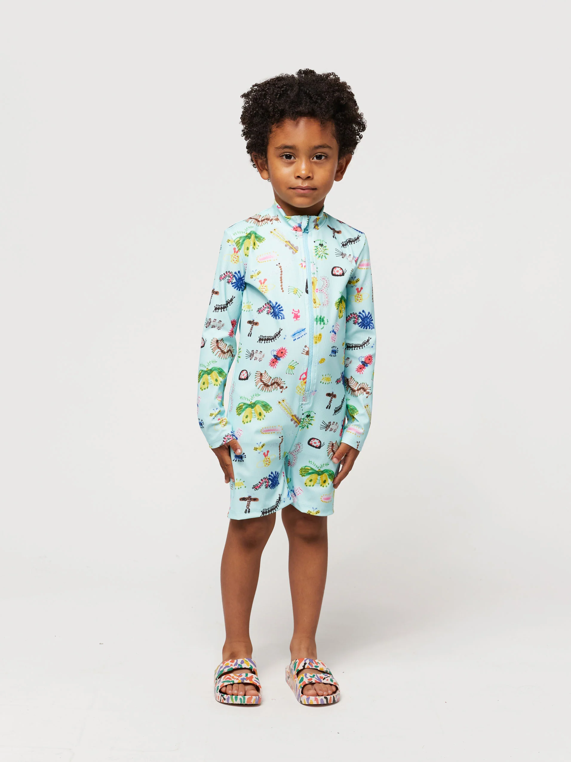 Funny Insects all over swim overall