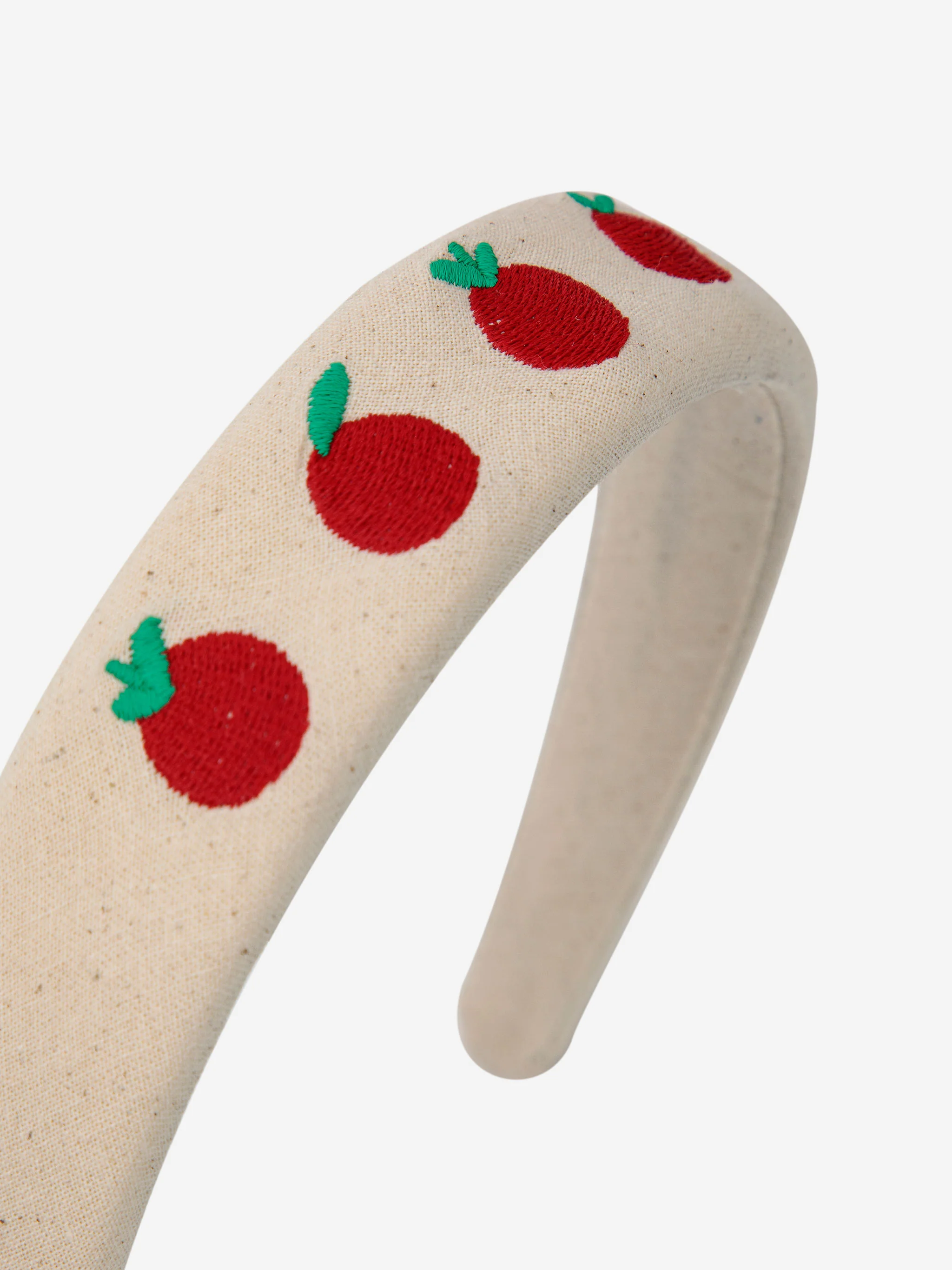 Tomato canvas stiff headband