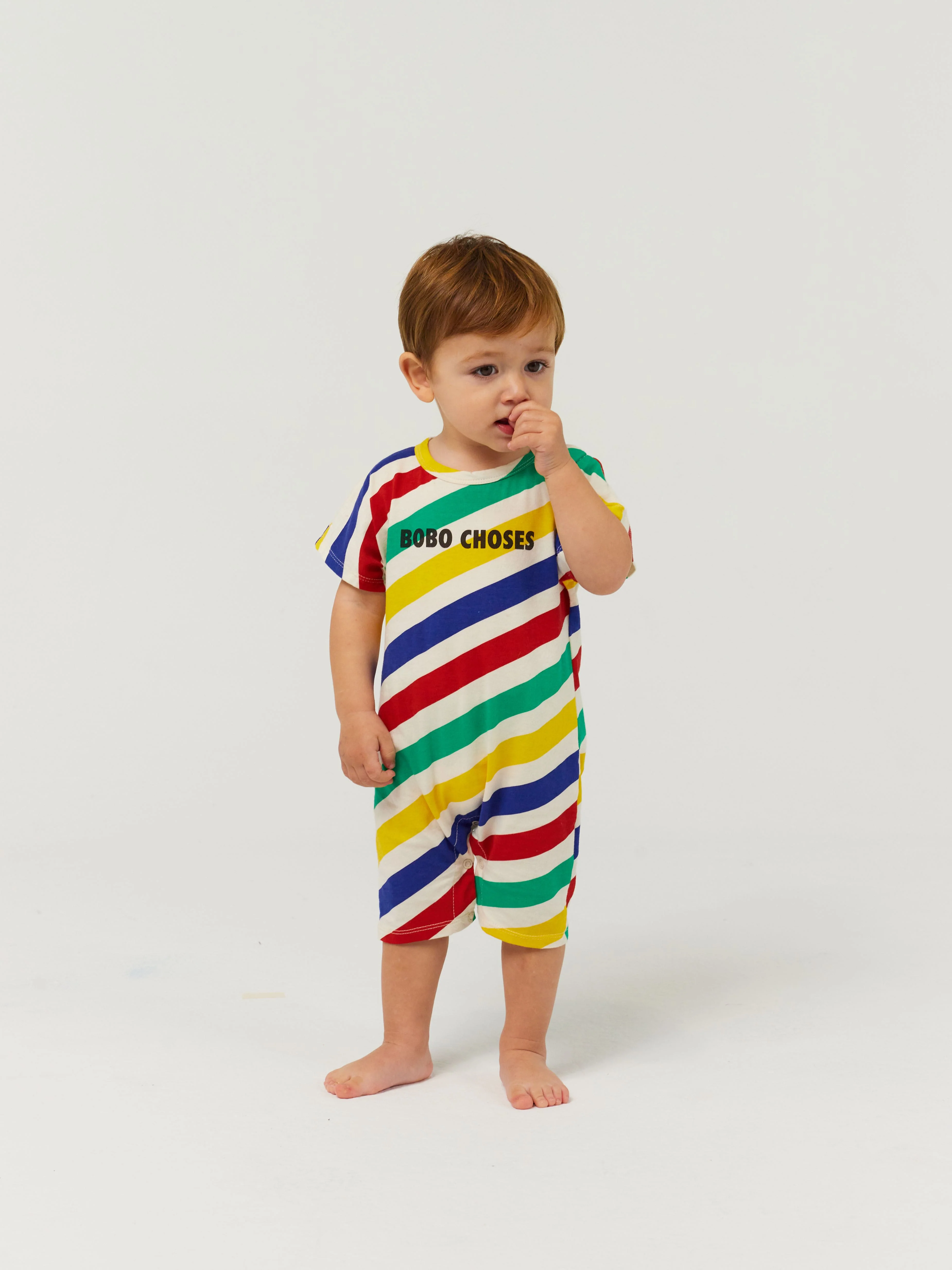 Happy stripes all over playsuit