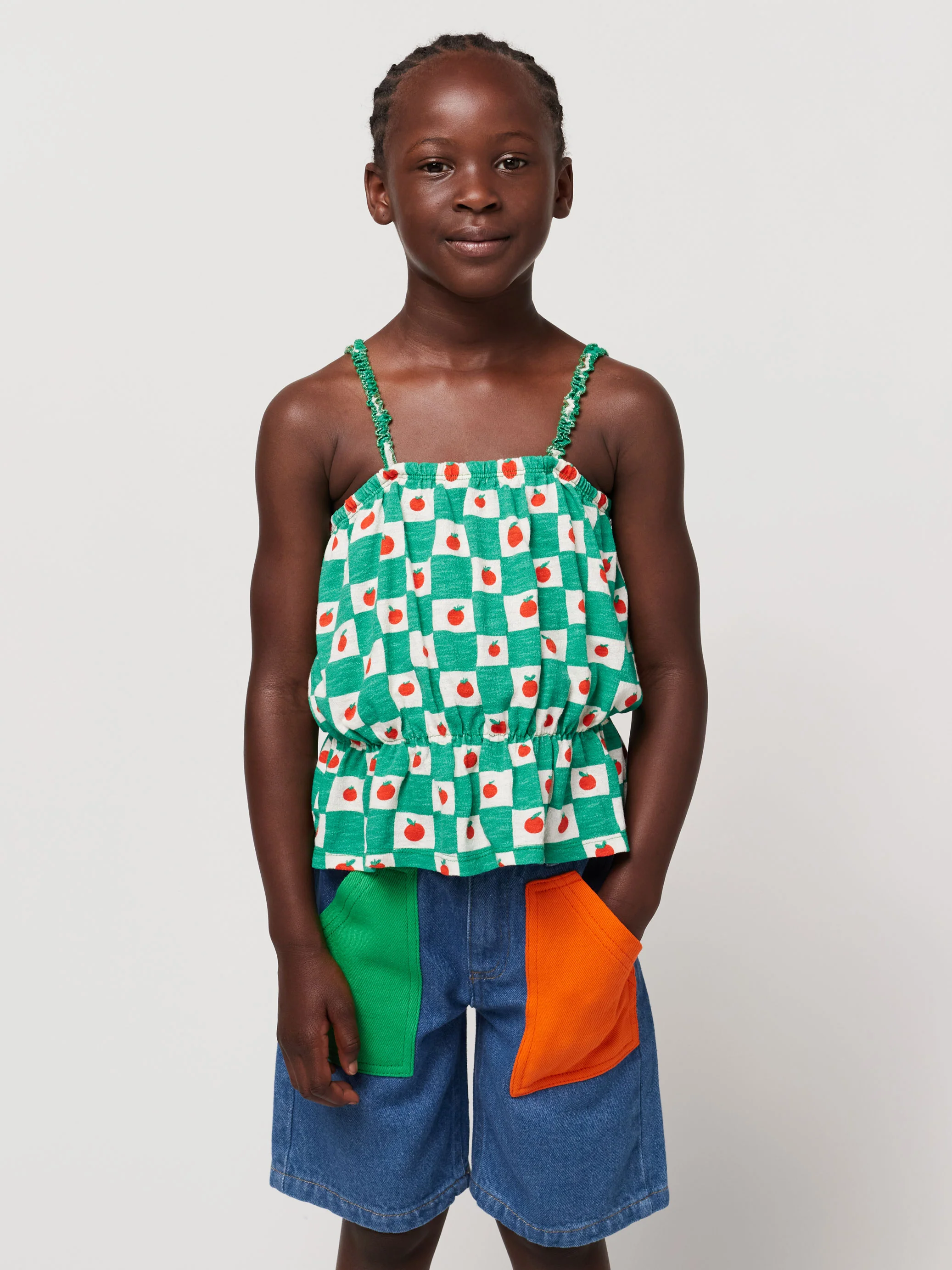 Tomato all over tank top