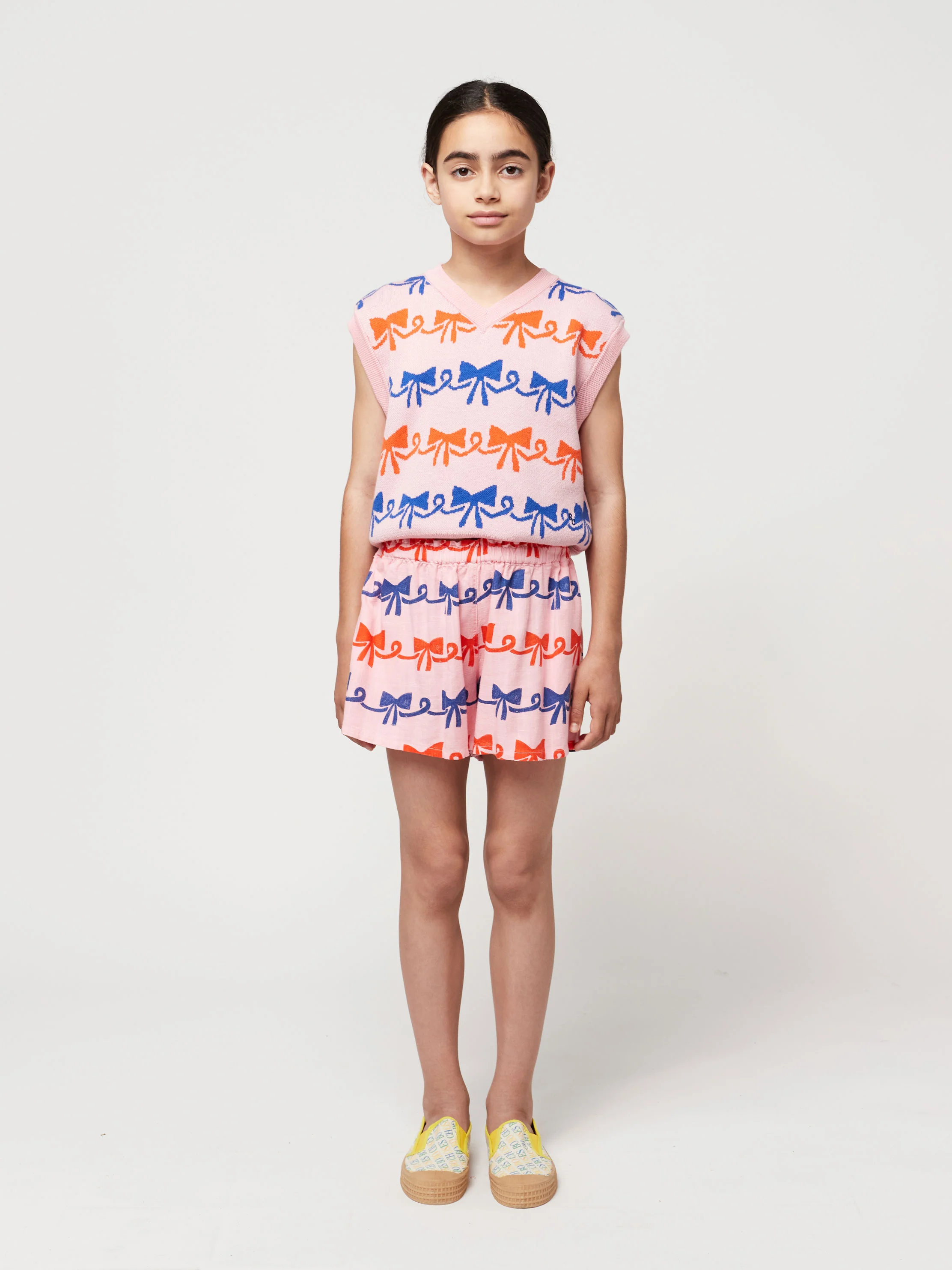 Ribbon Bow all over woven shorts