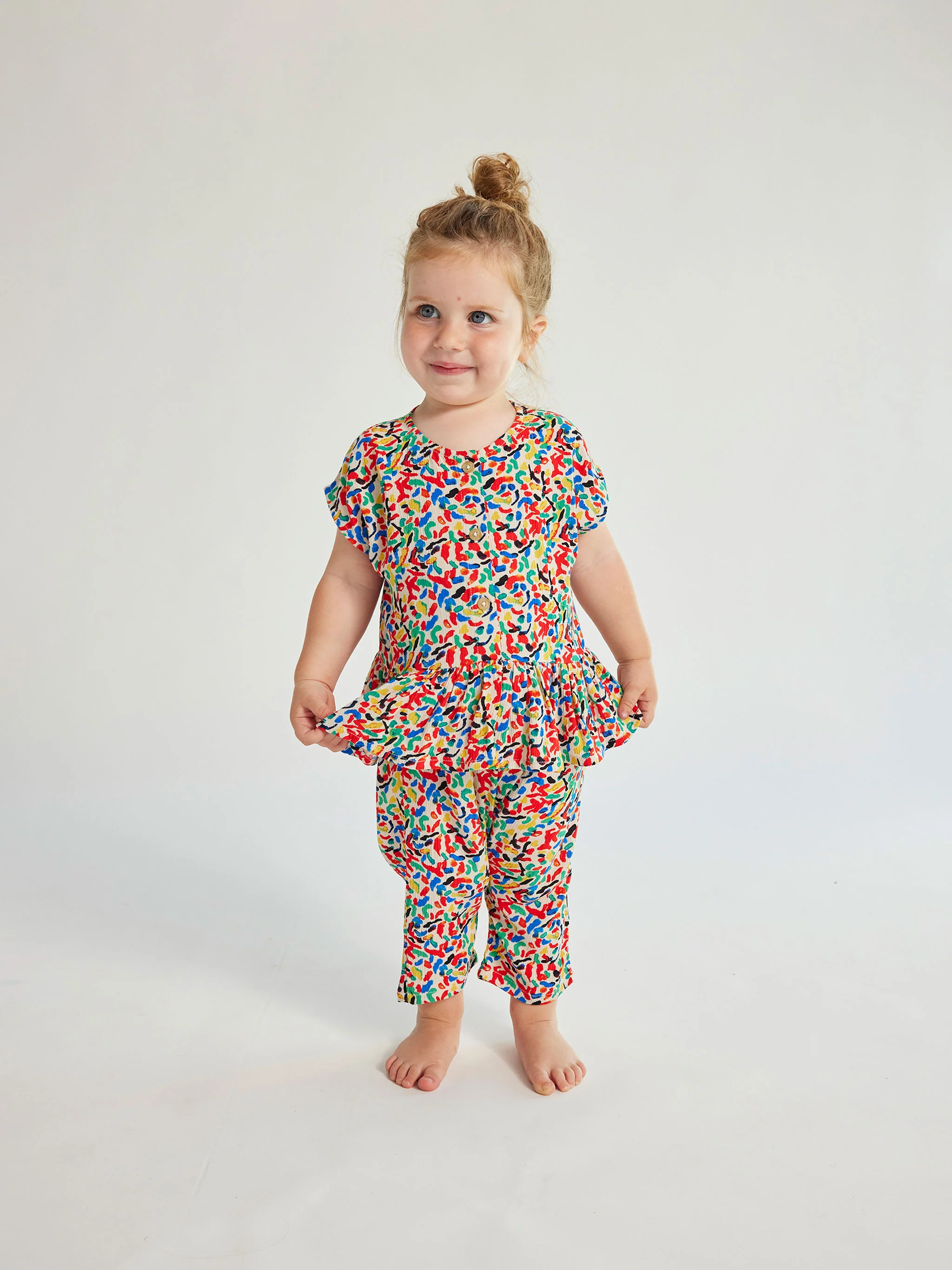 Confetti all over woven blouse