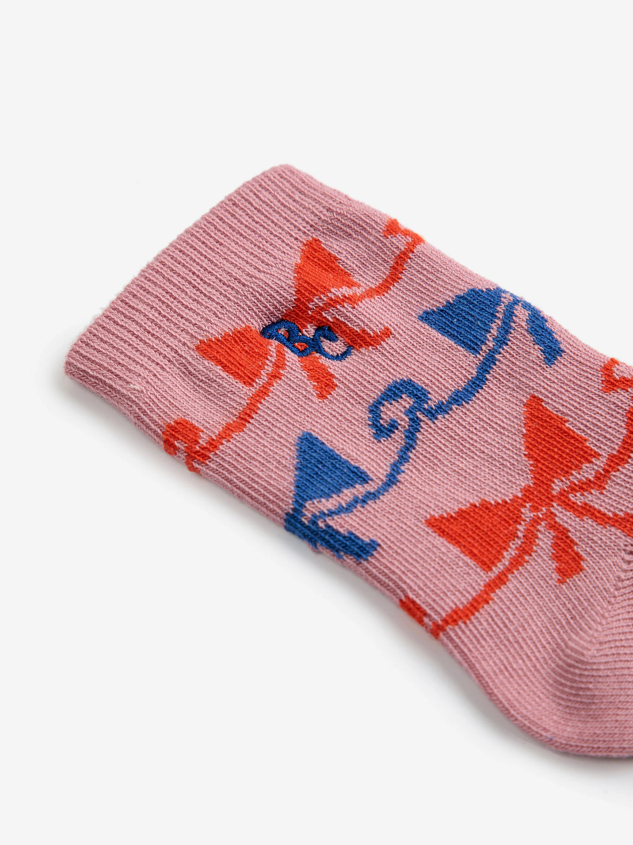 Ribbon Bow all over short socks