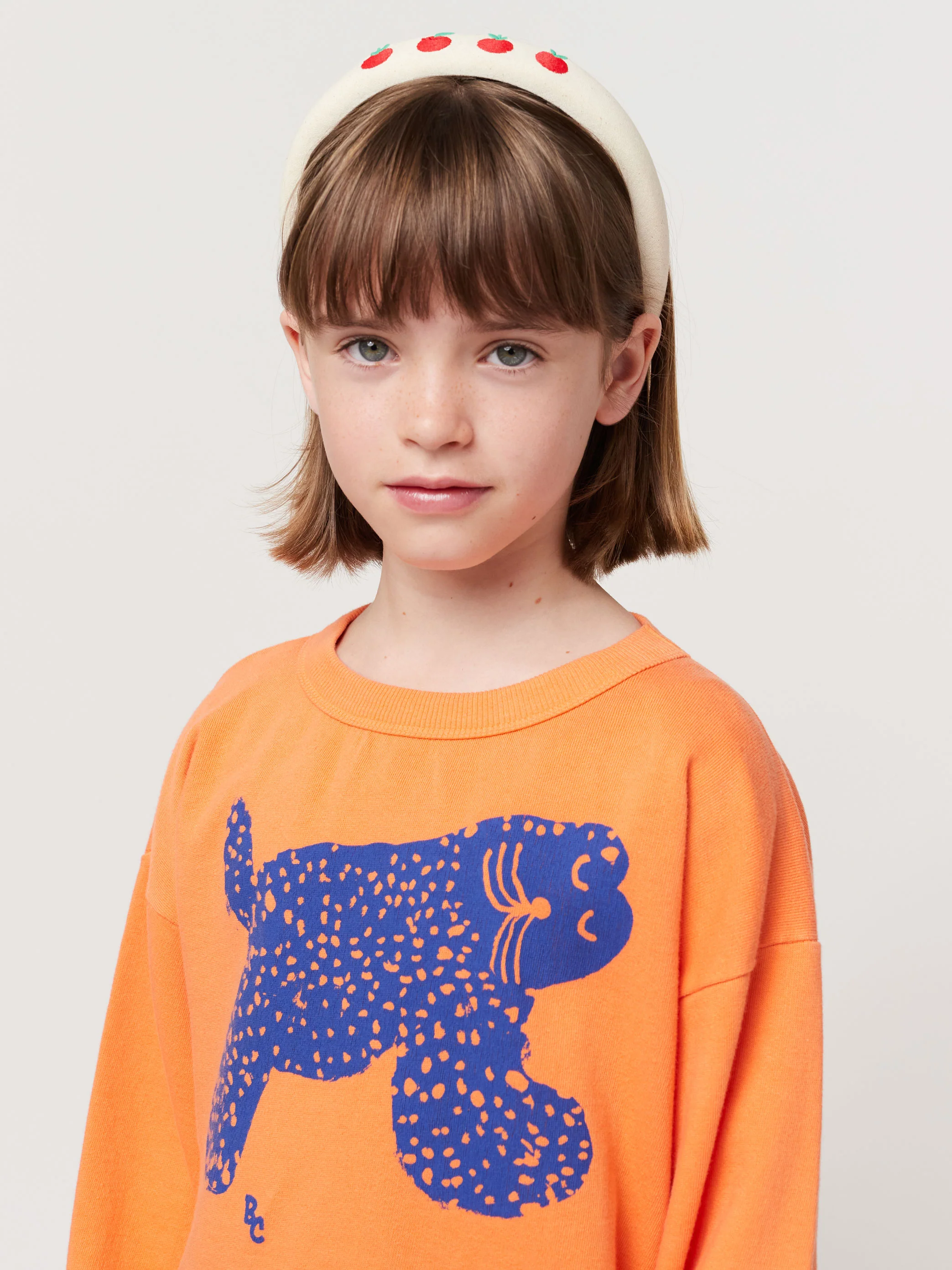 Tomato canvas stiff headband