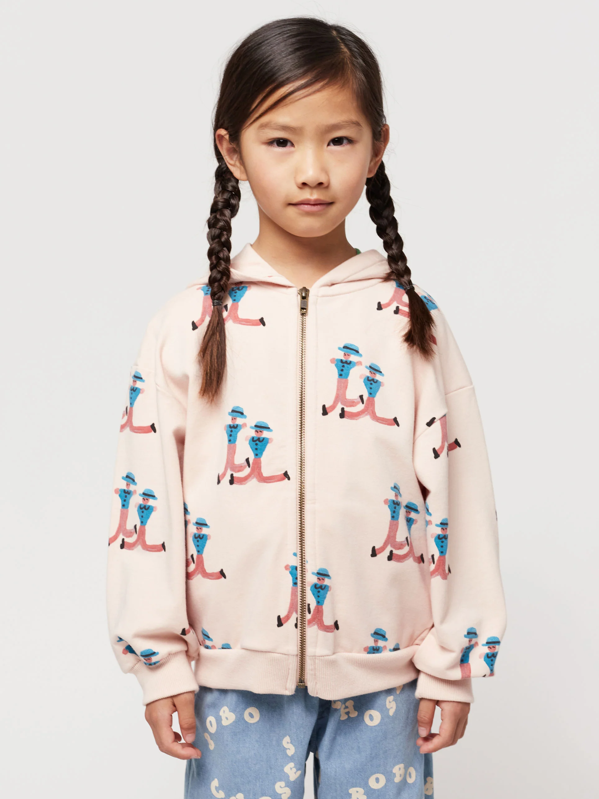 Dancing Giants all over zipped hoodie