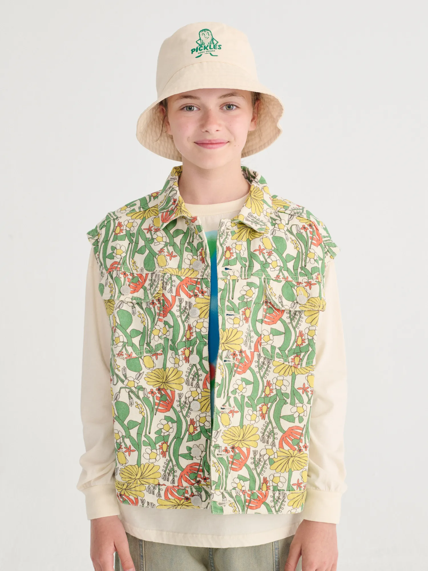 Color Herbalist all over twill vest