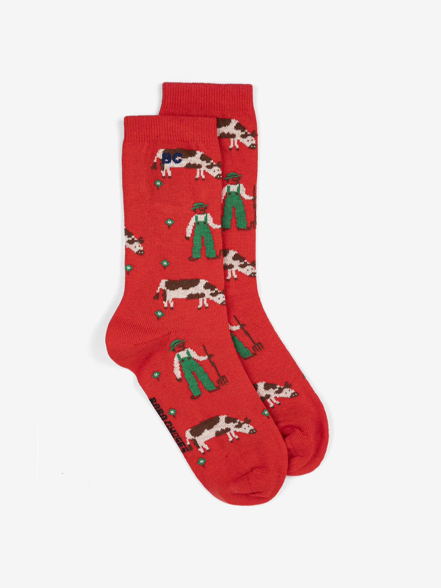 Farm Adventure all over long socks