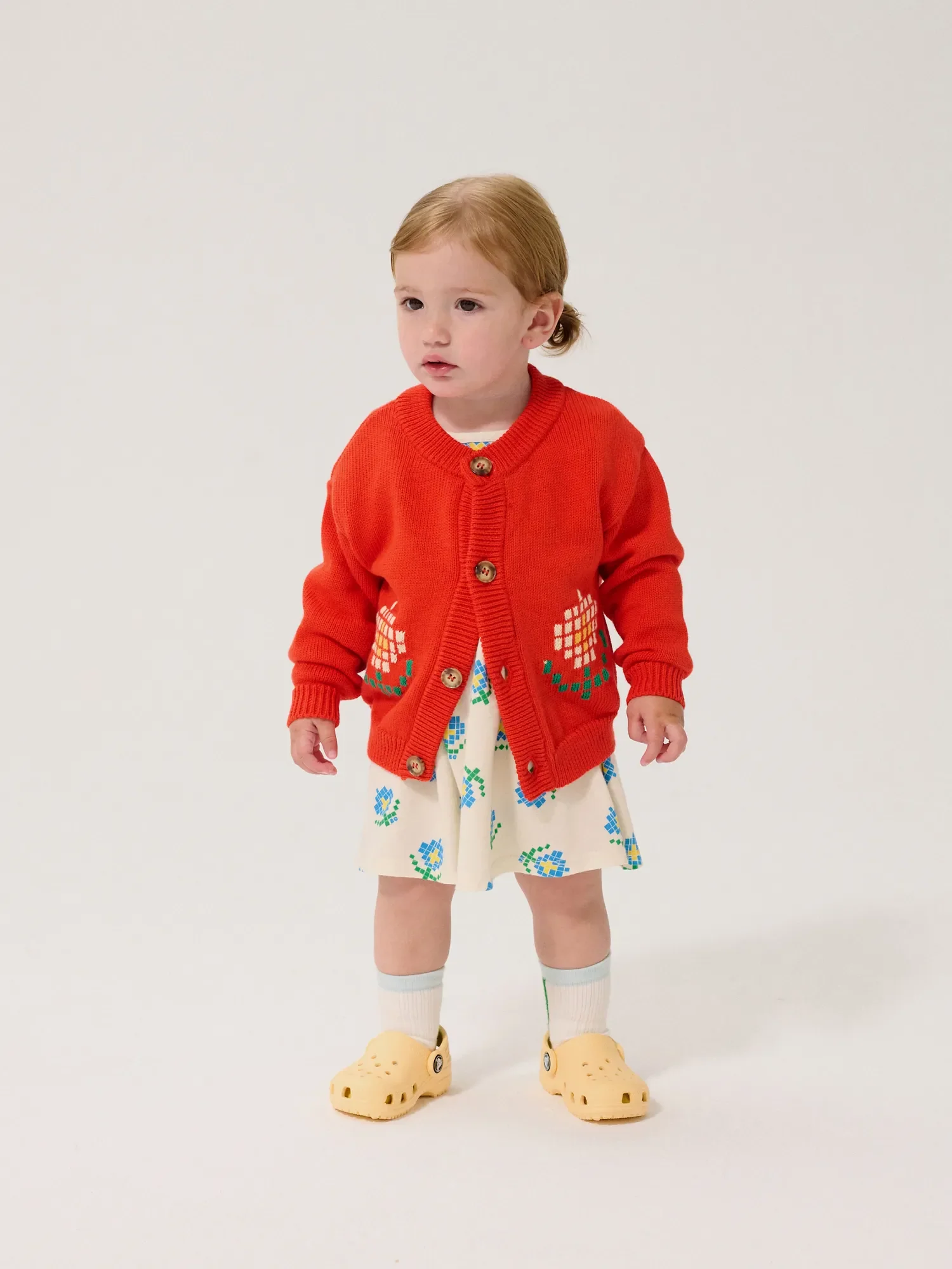 Pixel Daisy cardigan