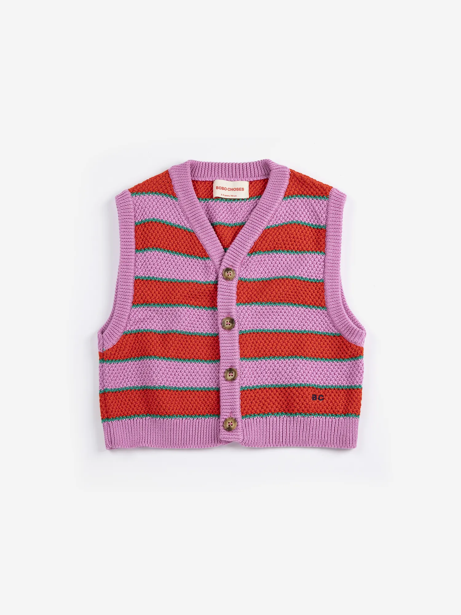 BC Striped knitted vest