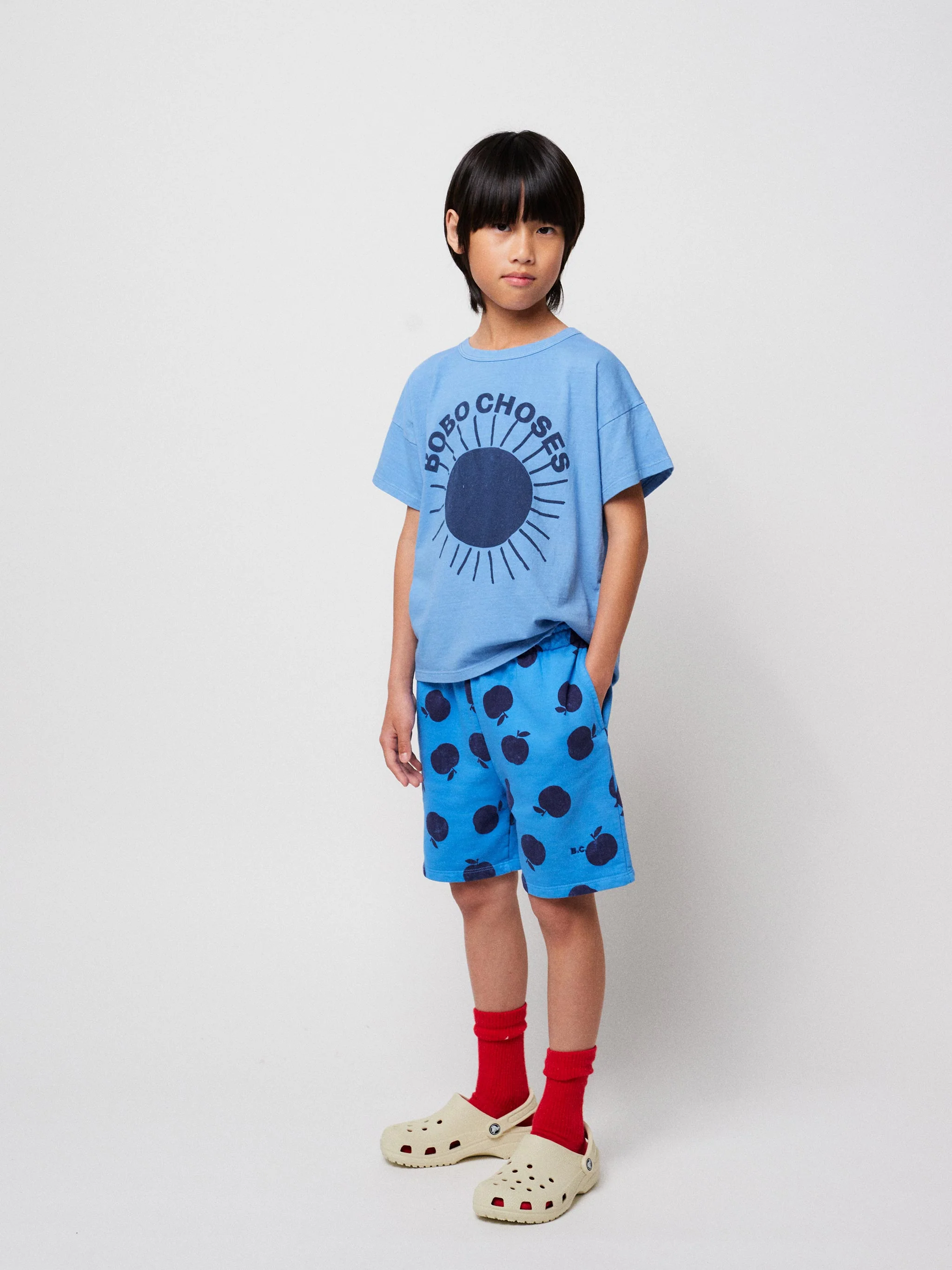 Poma all over turquoise bermuda shorts